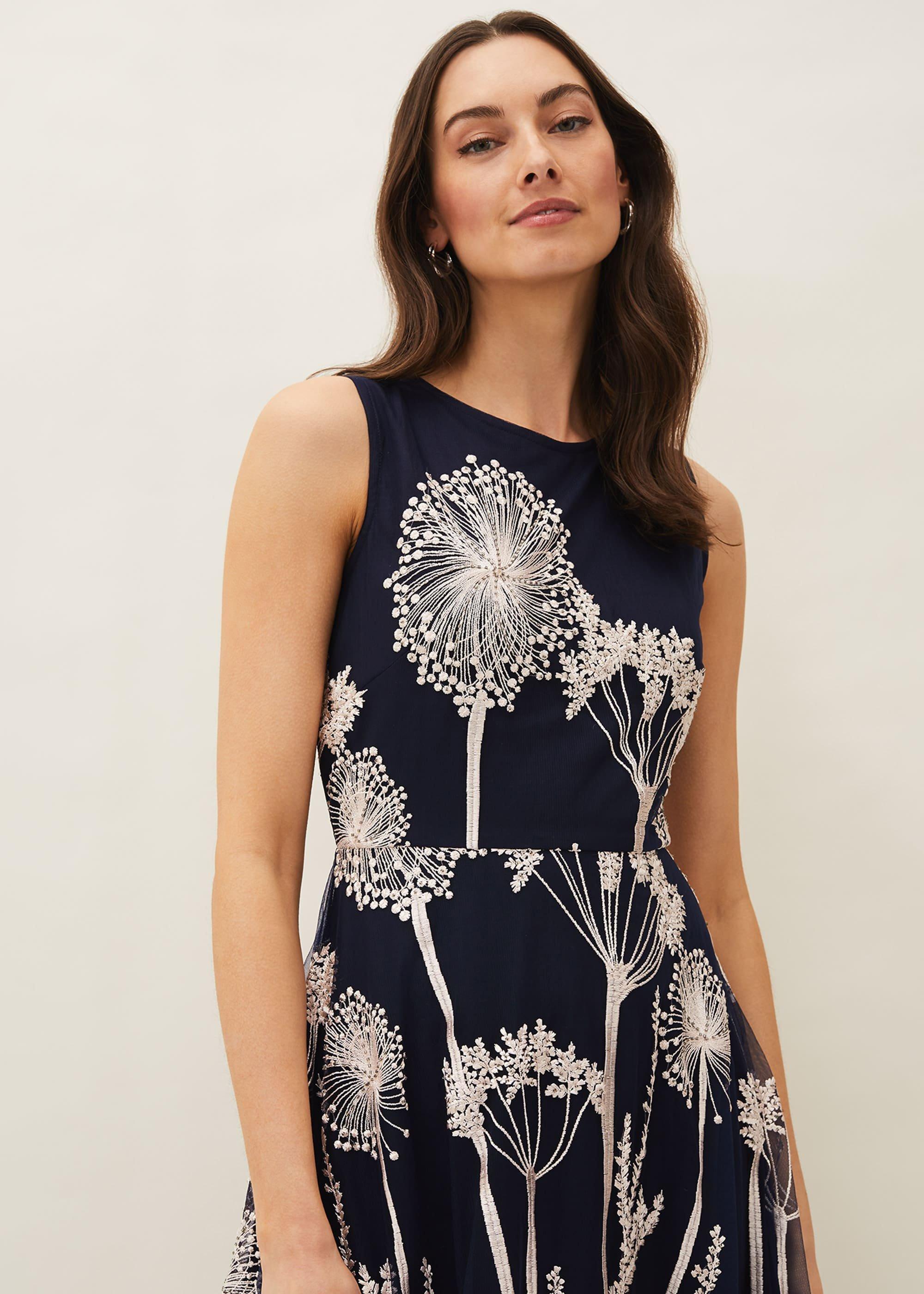 Franchesca Floral Fit And Flare Dress