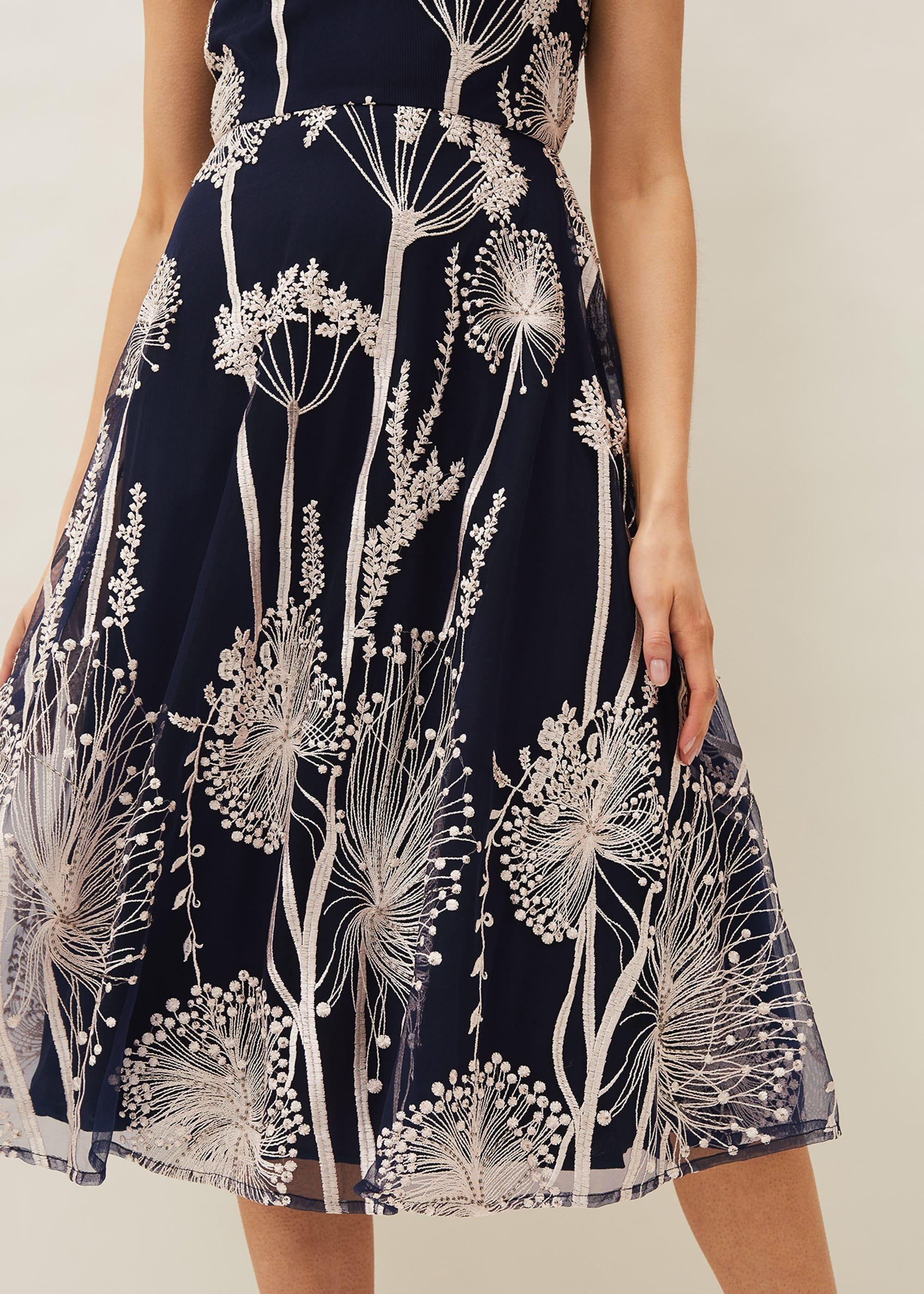 Franchesca Floral Fit And Flare Dress