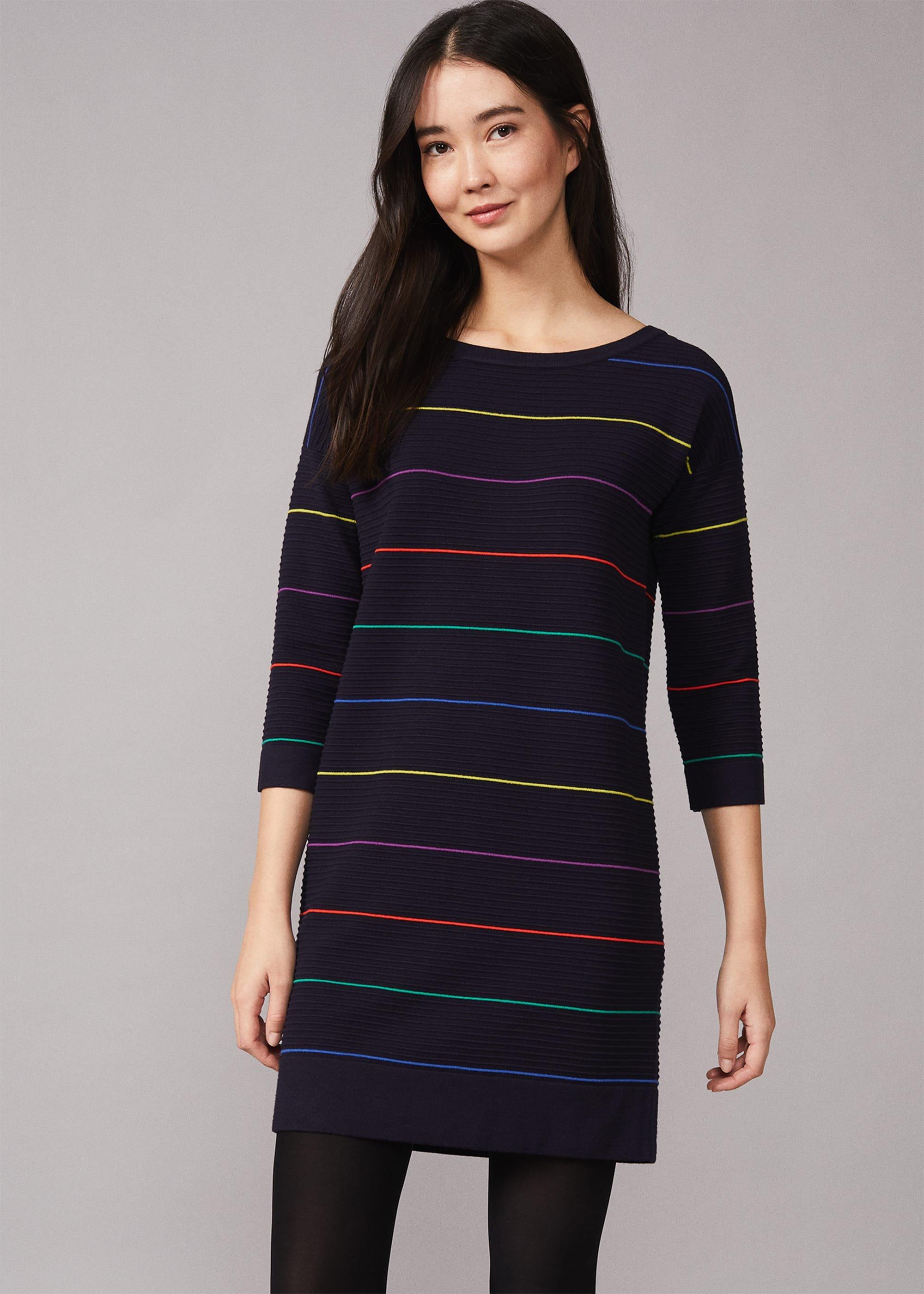 Savannah Stripe Ripple Dress
