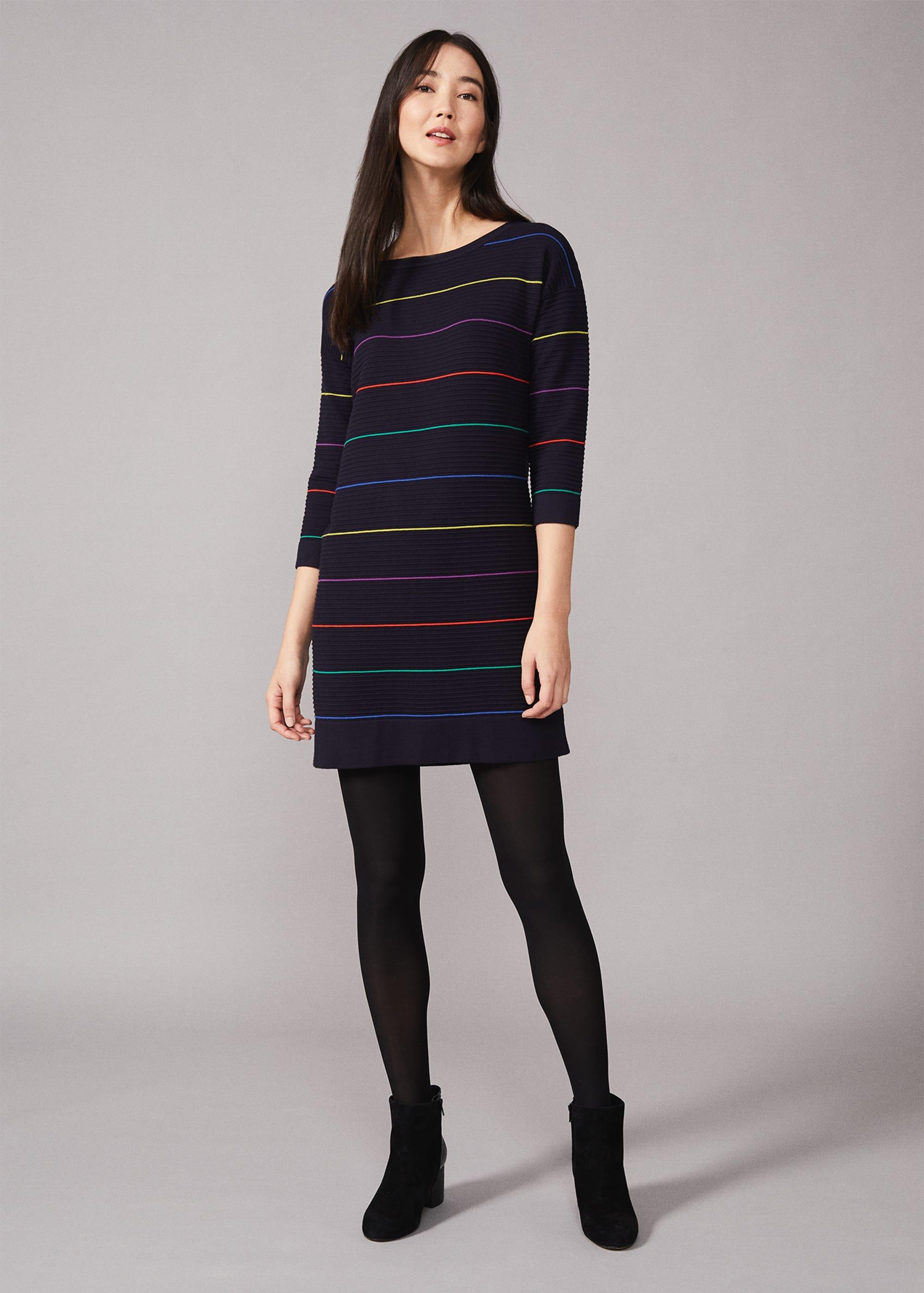 Savannah Stripe Ripple Dress