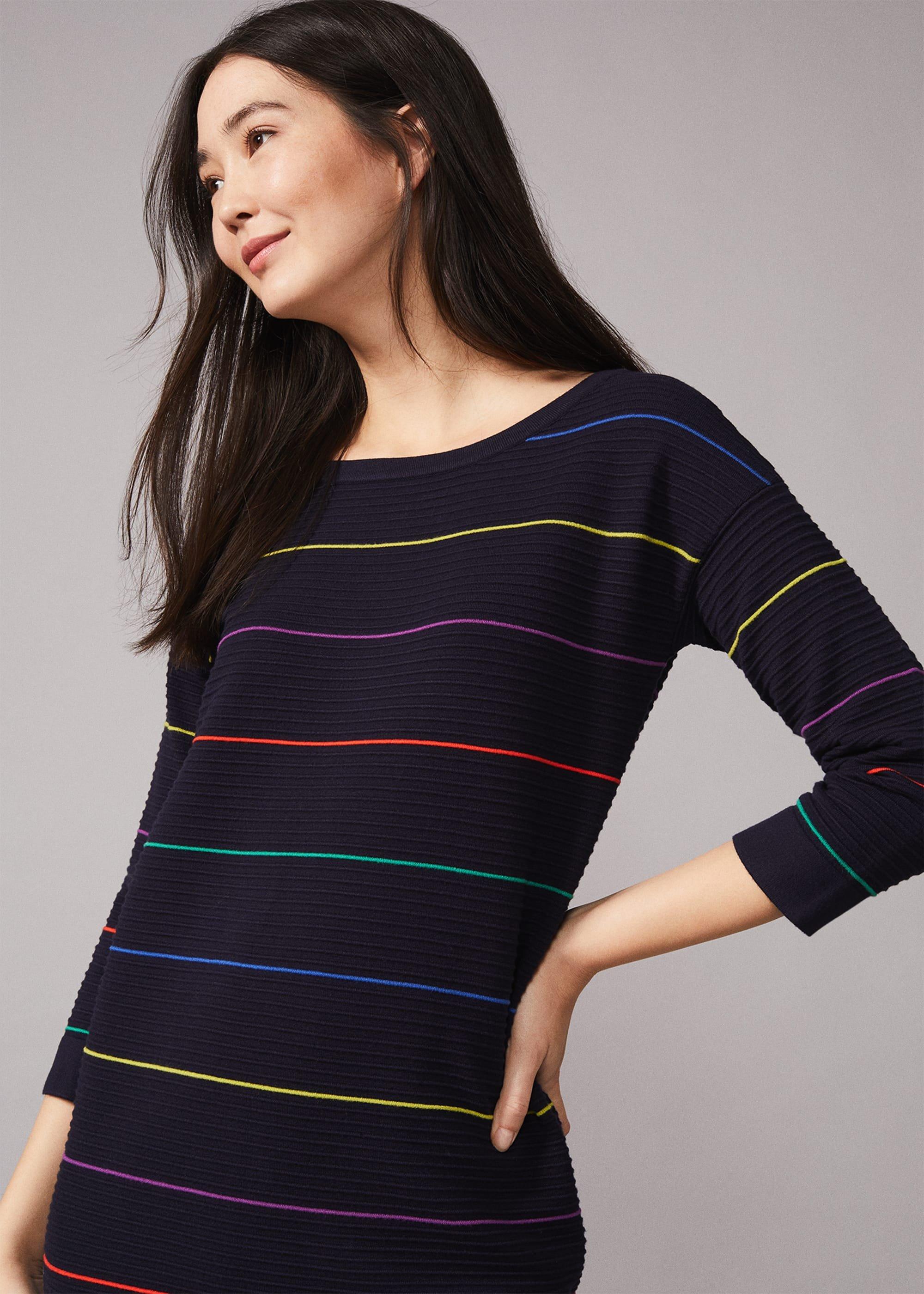 Savannah Stripe Ripple Dress