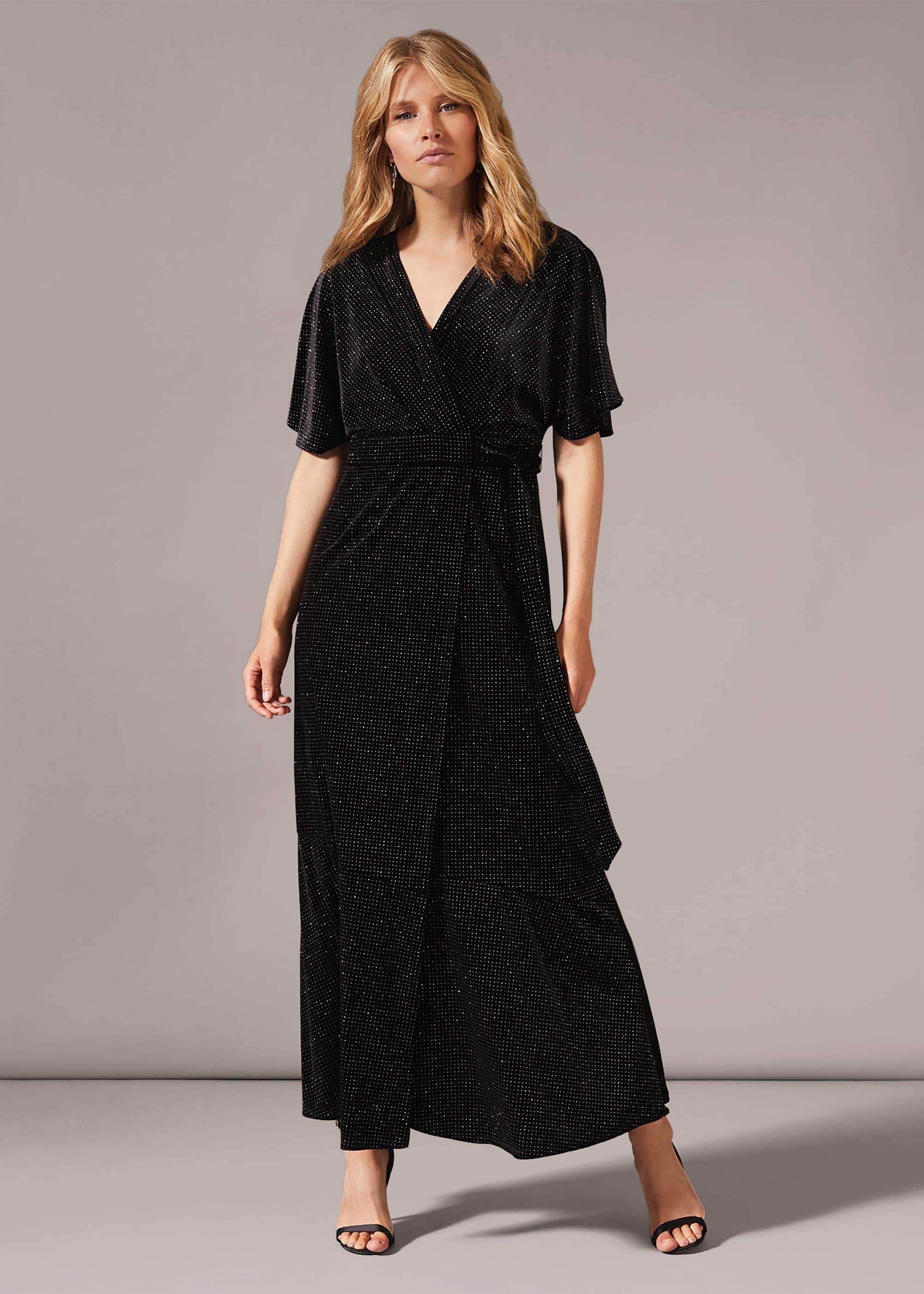 Robynne Sparkle Wrap Maxi Dress