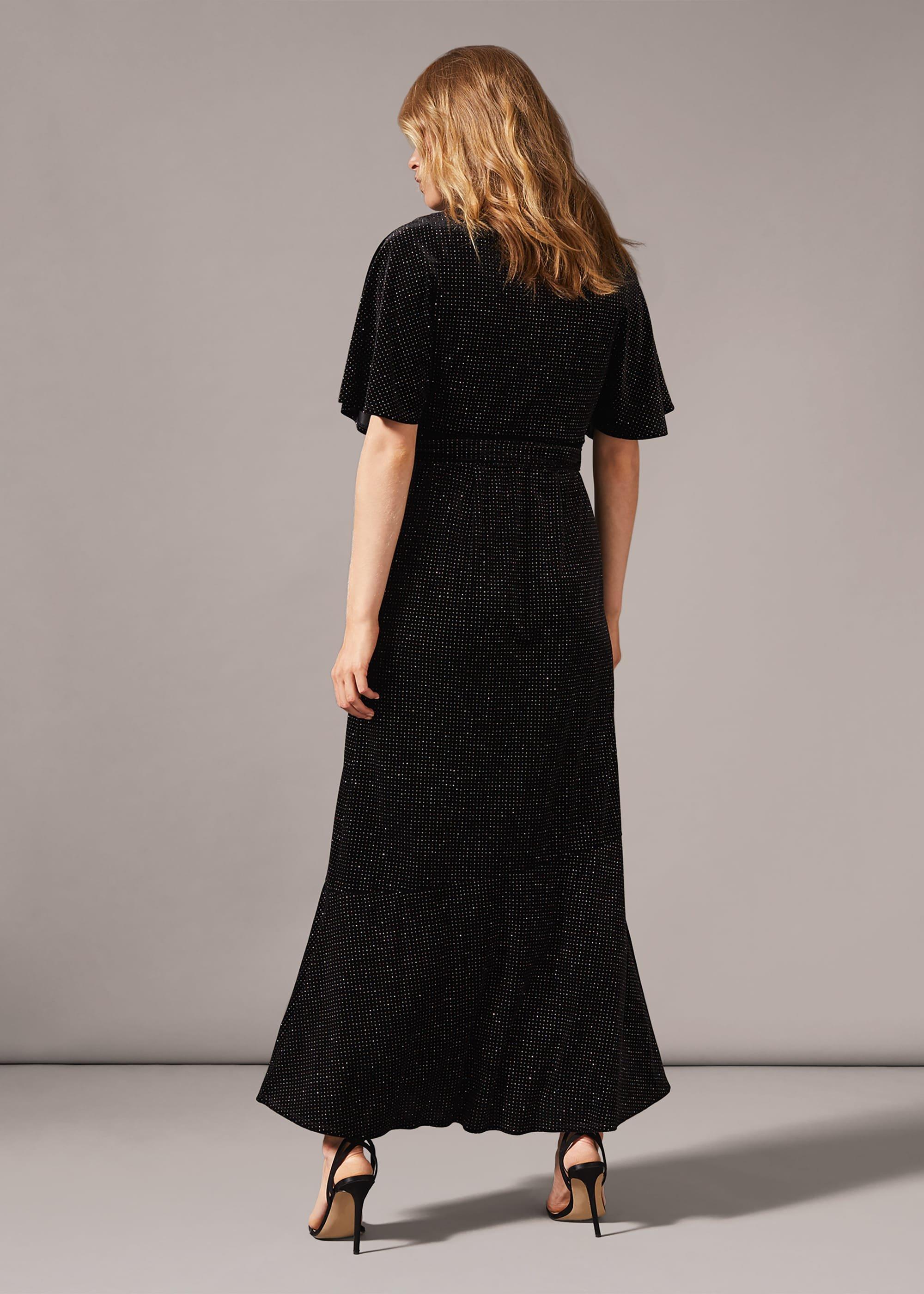 Robynne Sparkle Wrap Maxi Dress