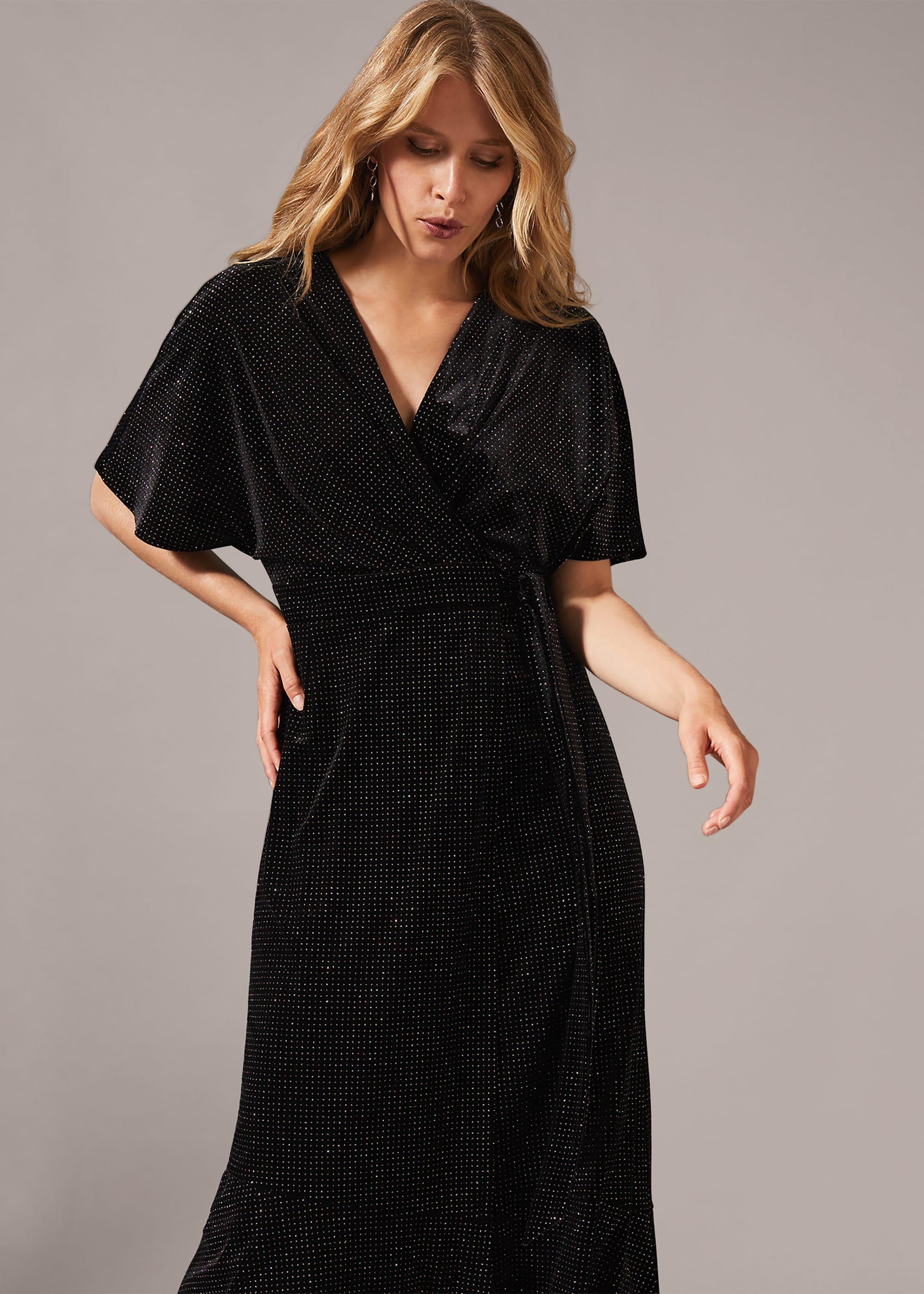 Robynne Sparkle Wrap Maxi Dress