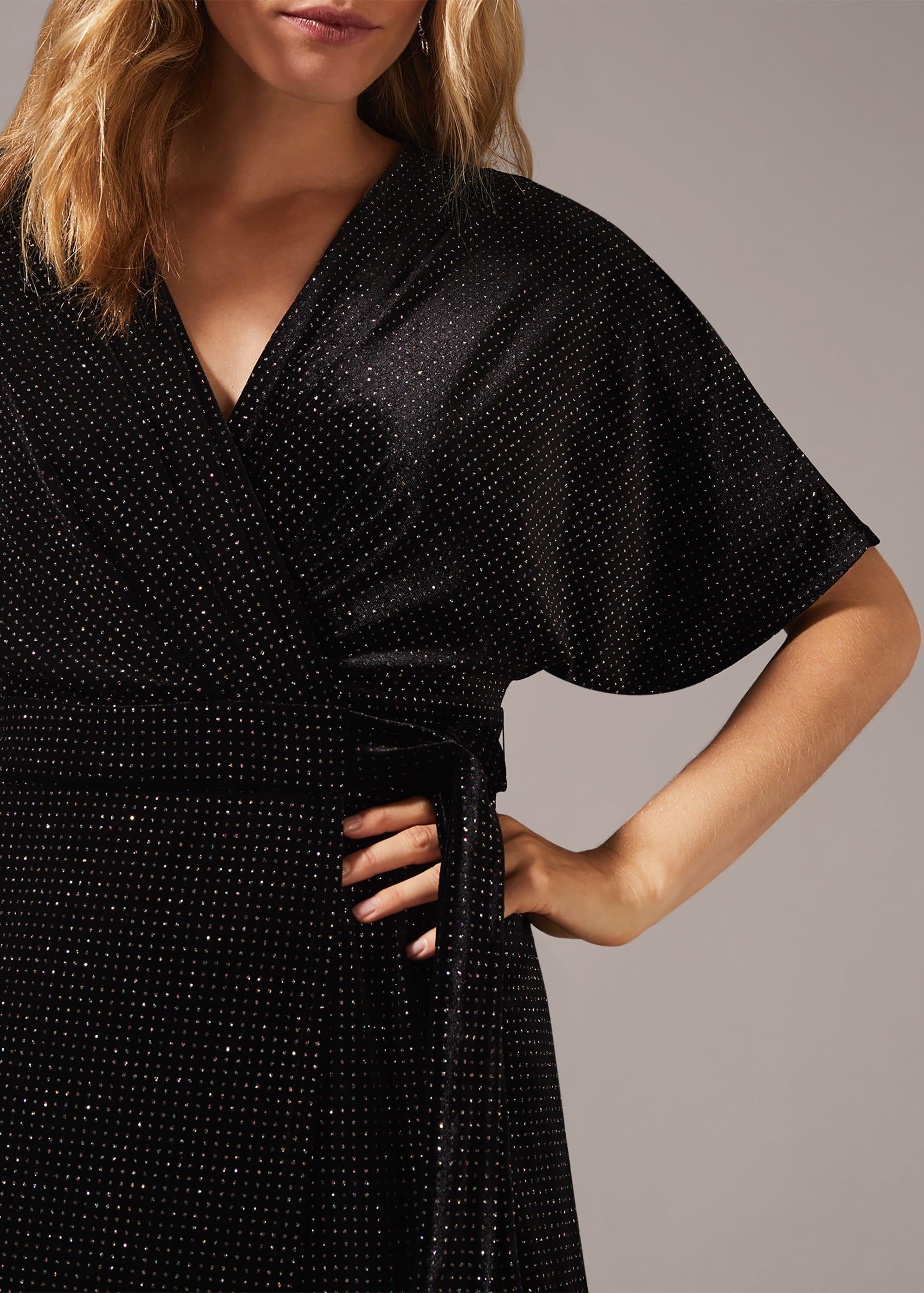 Robynne Sparkle Wrap Maxi Dress