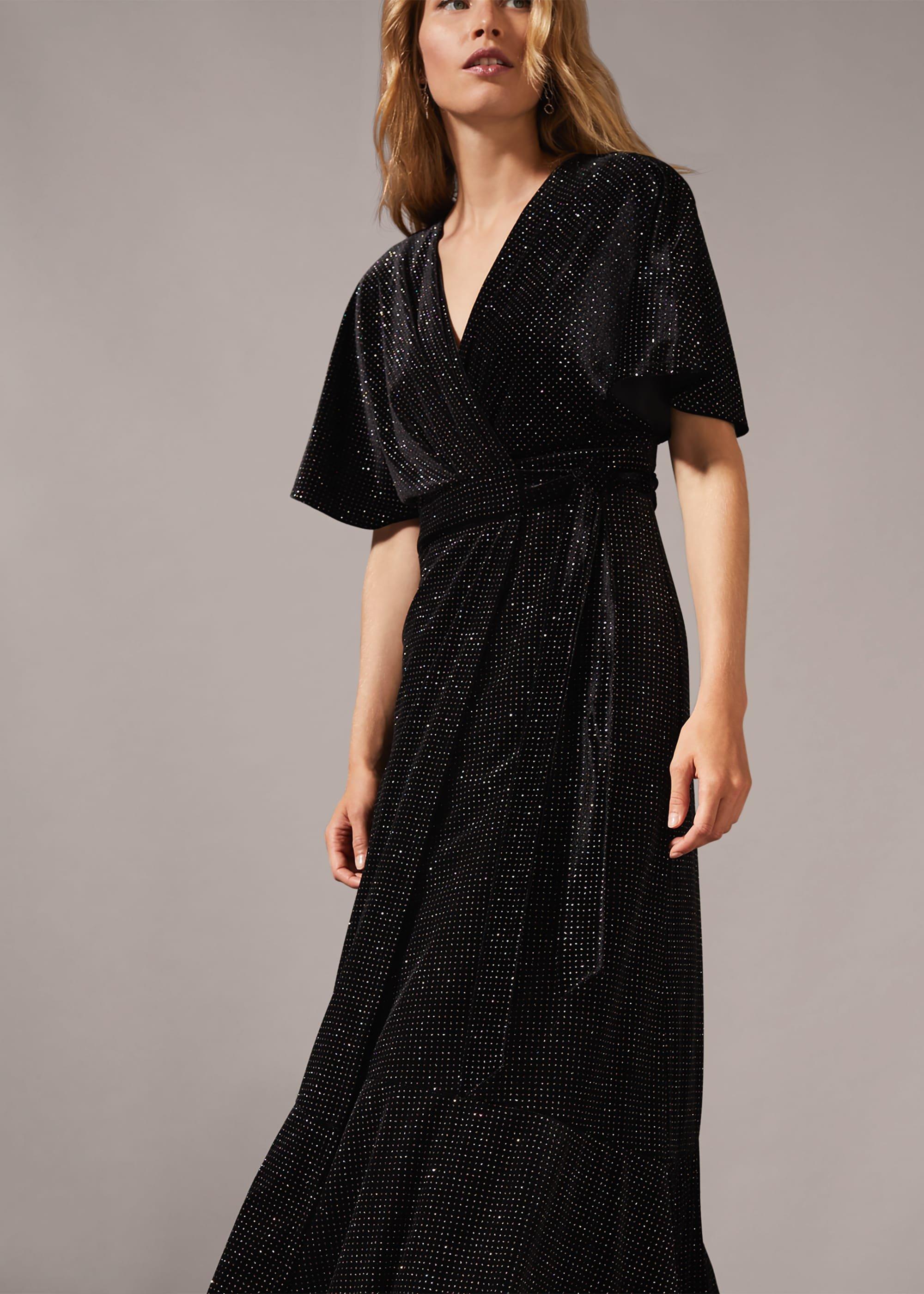 Robynne Sparkle Wrap Maxi Dress