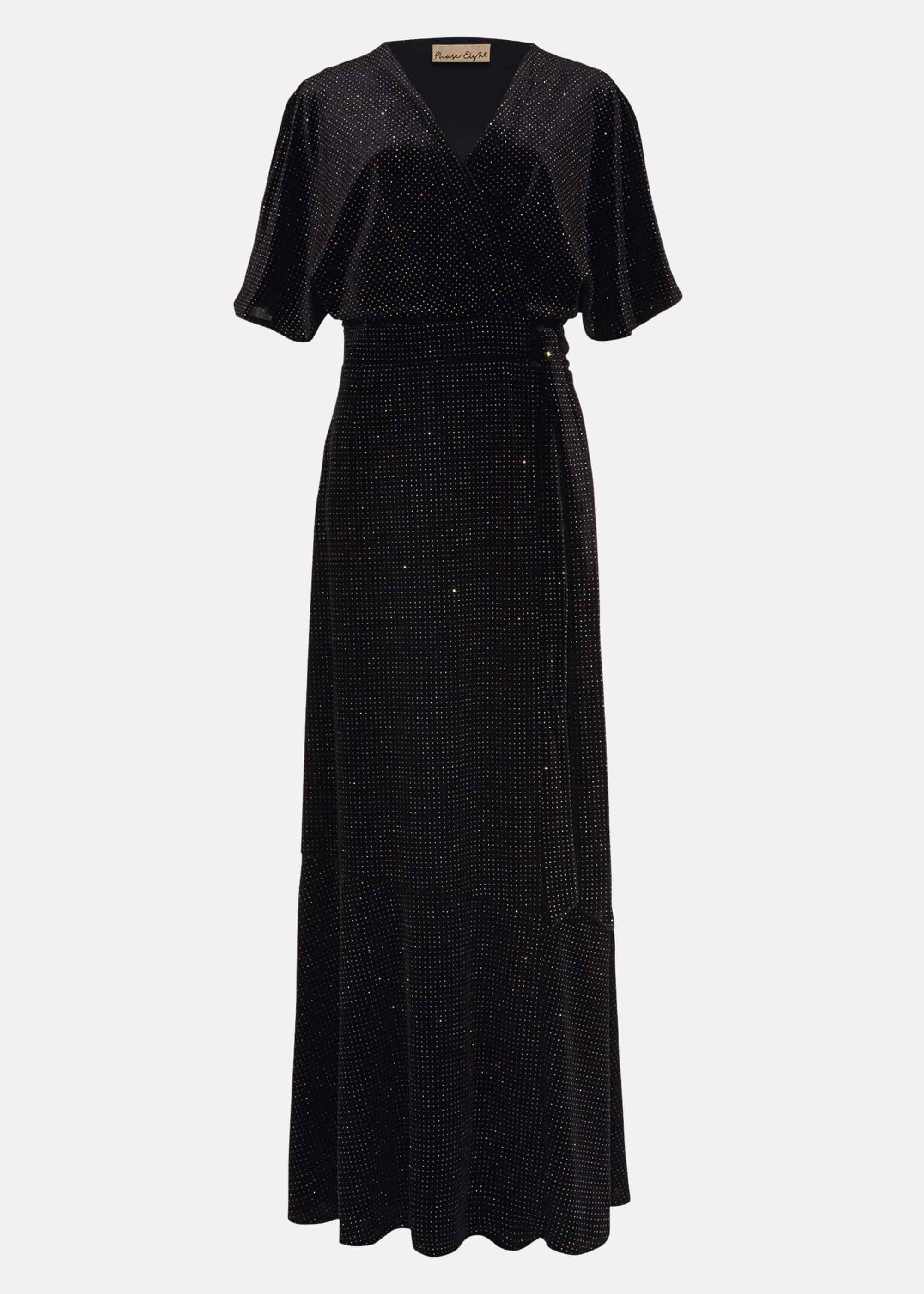 Robynne Sparkle Wrap Maxi Dress