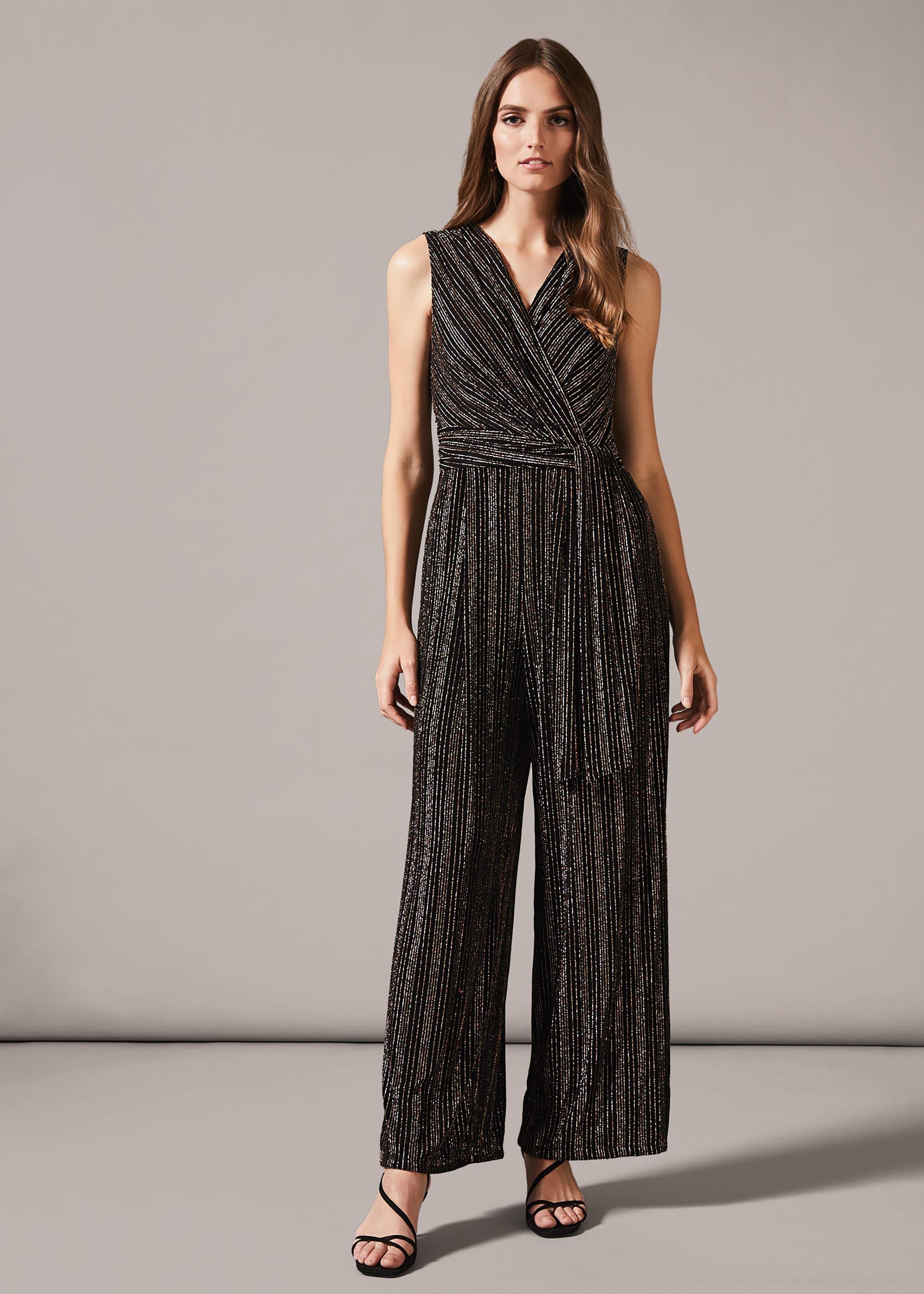 Roxy Gold Stripe Jumpsuit