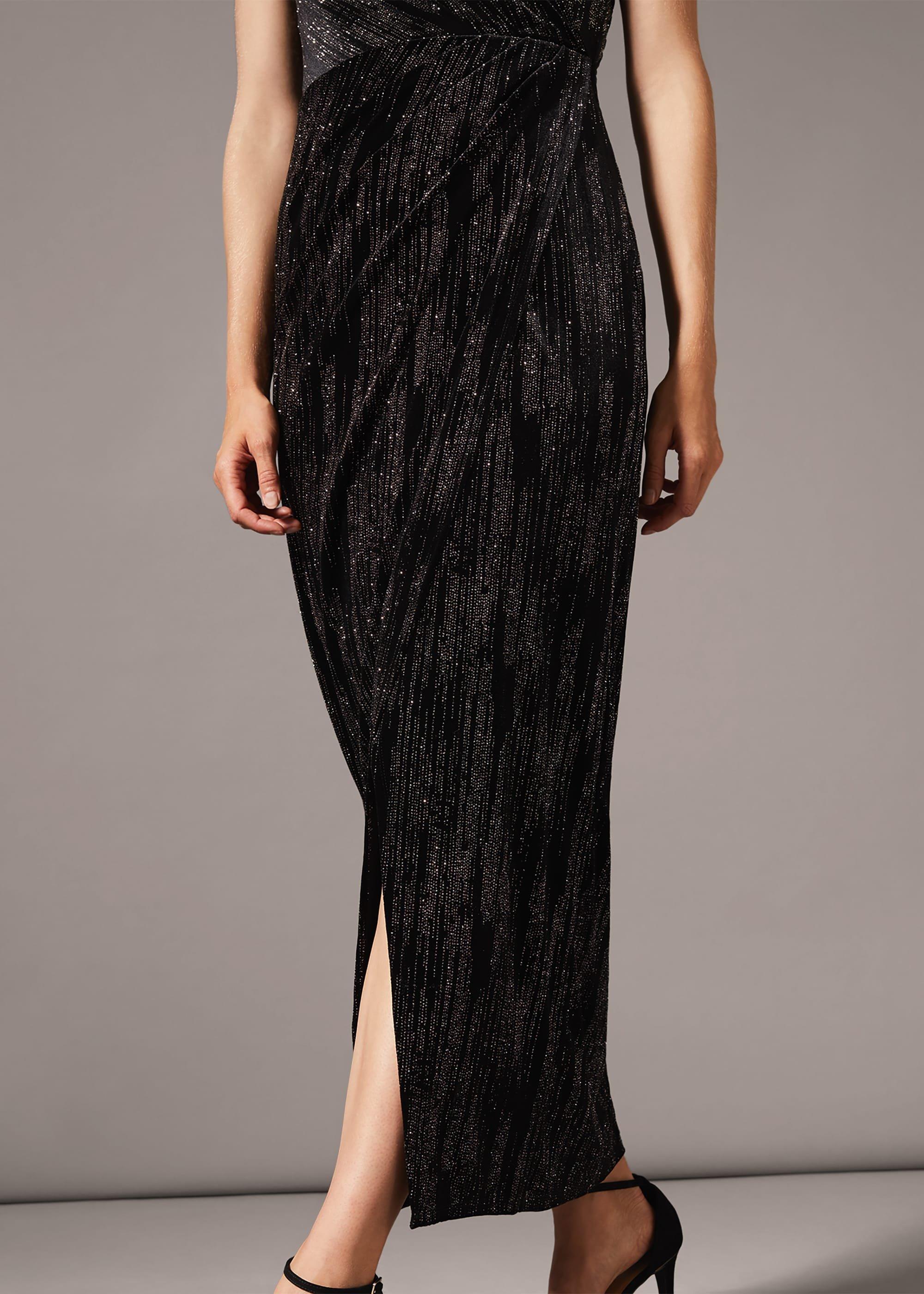 Glitterai One Shoulder Maxi Dress