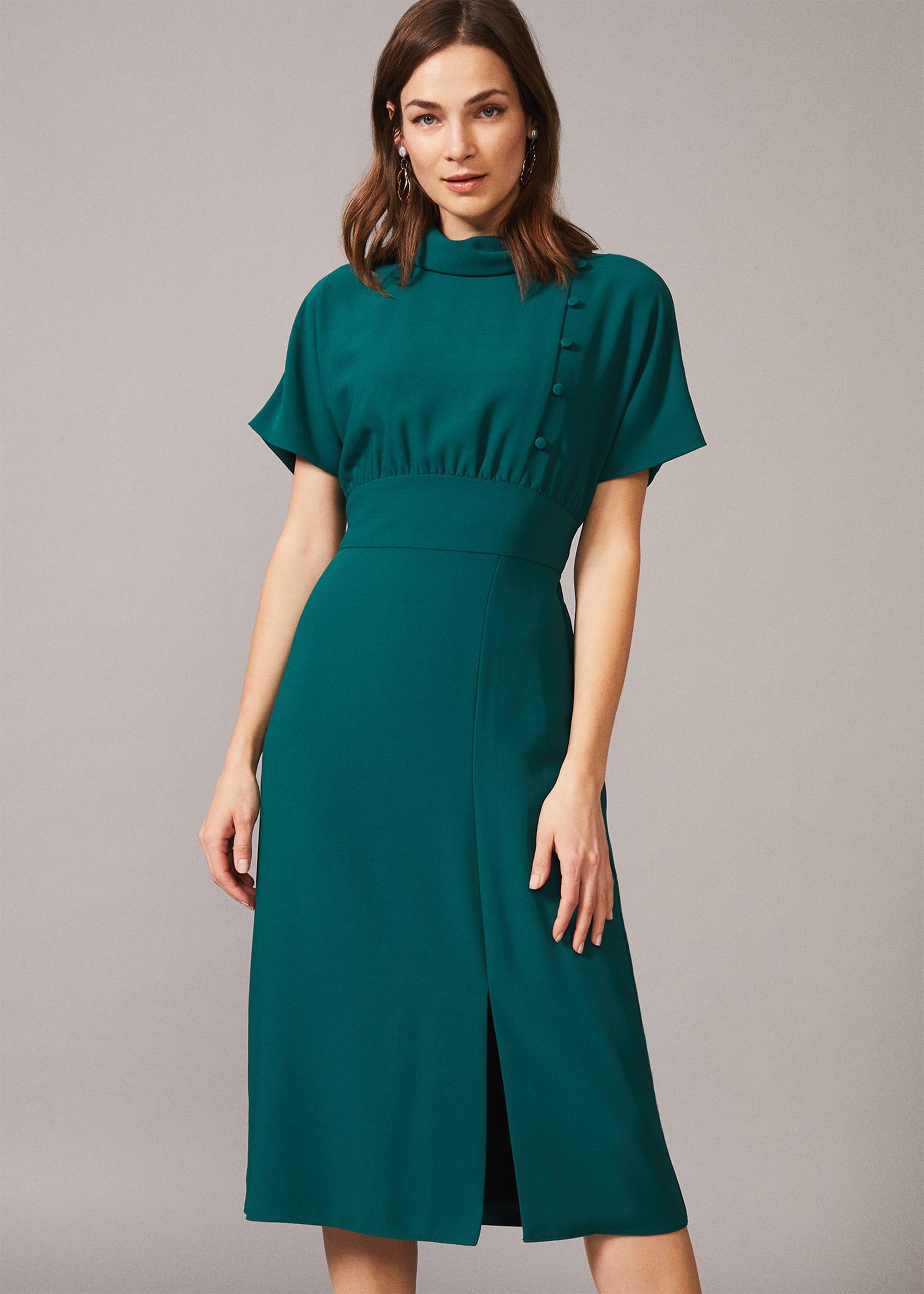 Aleandra Button Detail Dress
