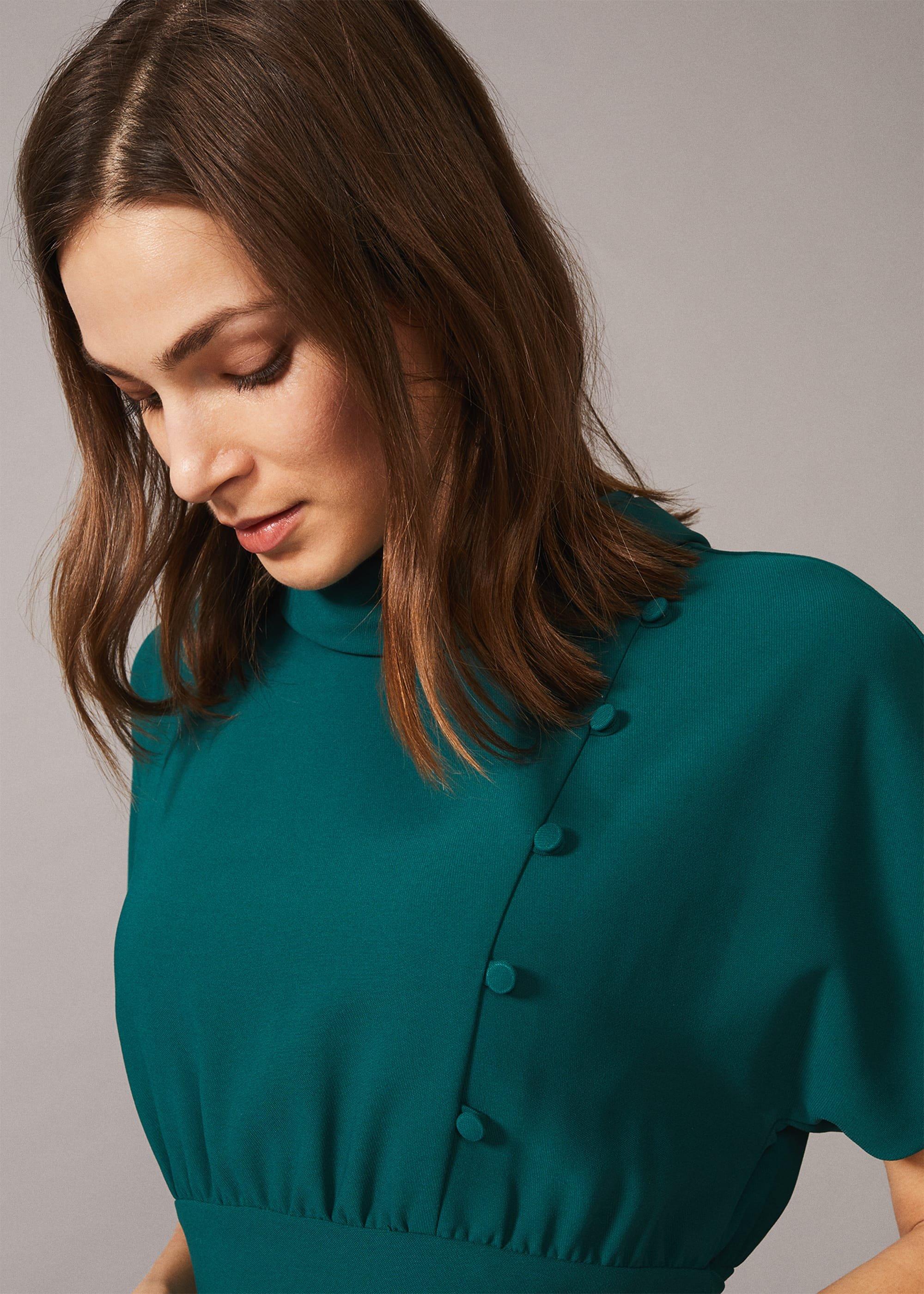 Aleandra Button Detail Dress