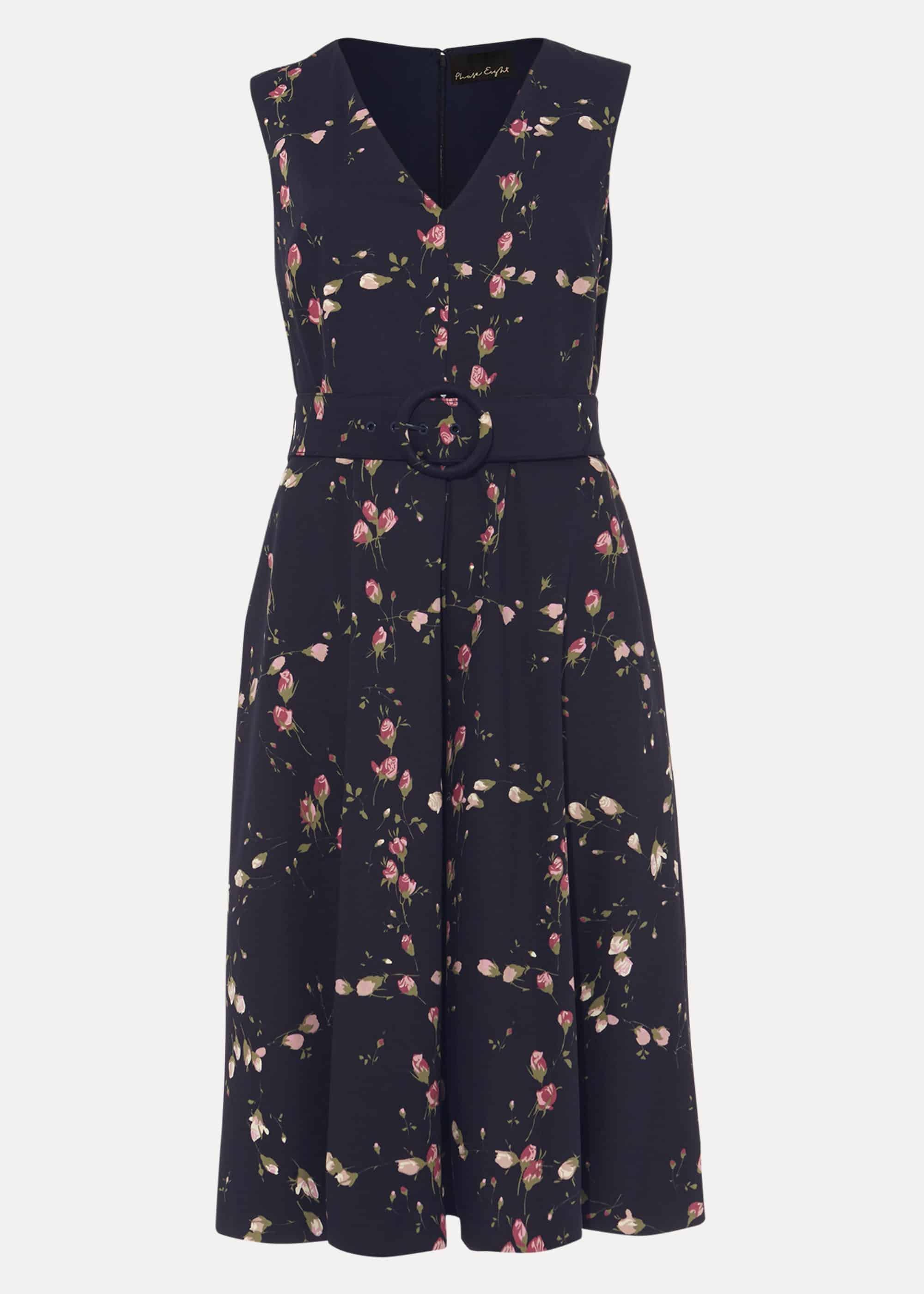 Nala Floral Fit And Flare Dress
