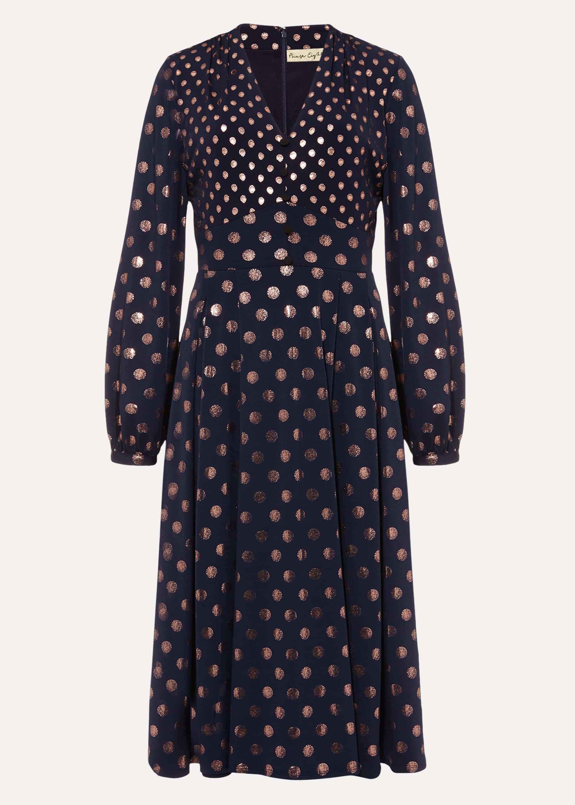 Jacinta Mixed Spot Print Dress
