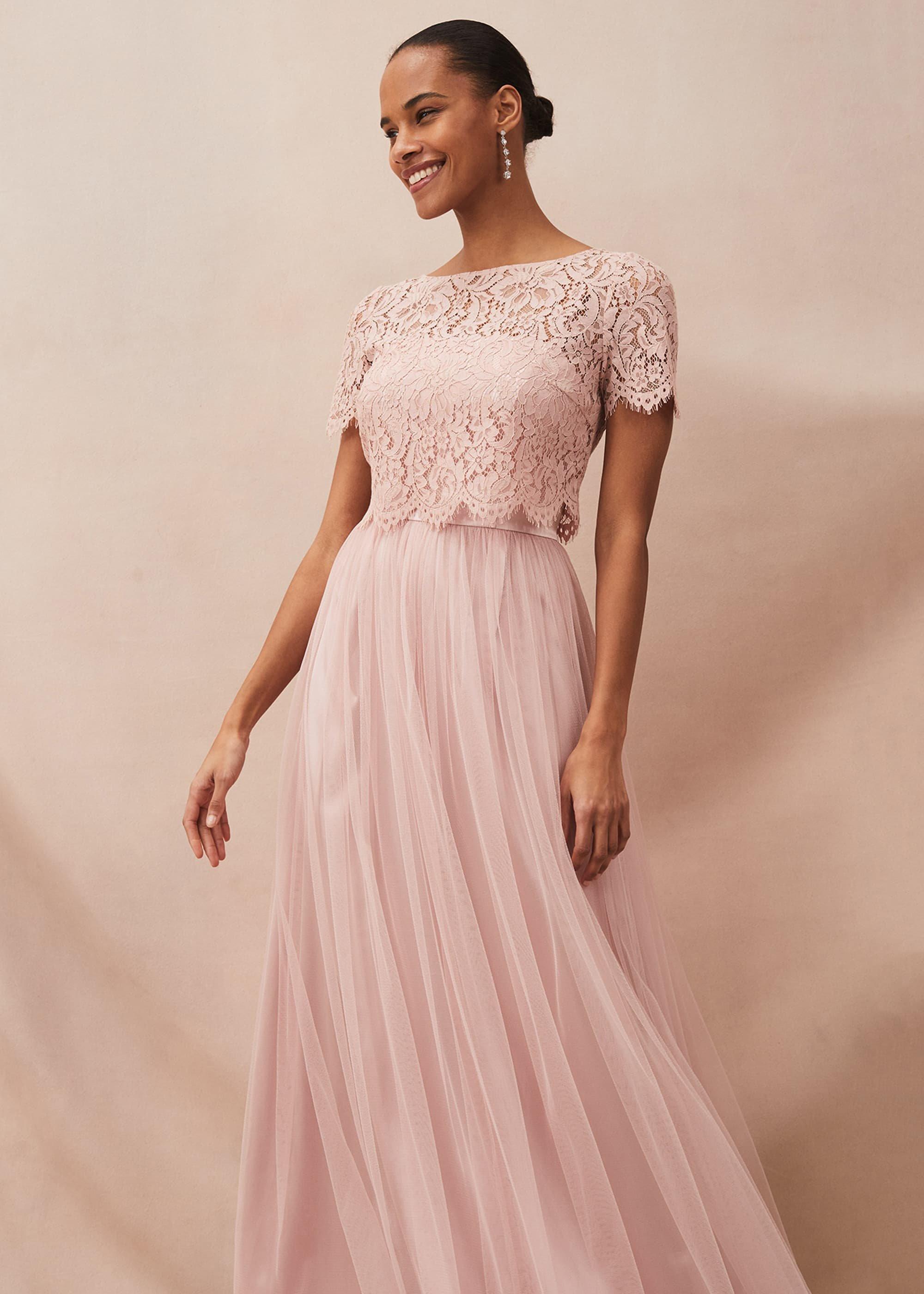 Kiera Lace Tulle Maxi Dress