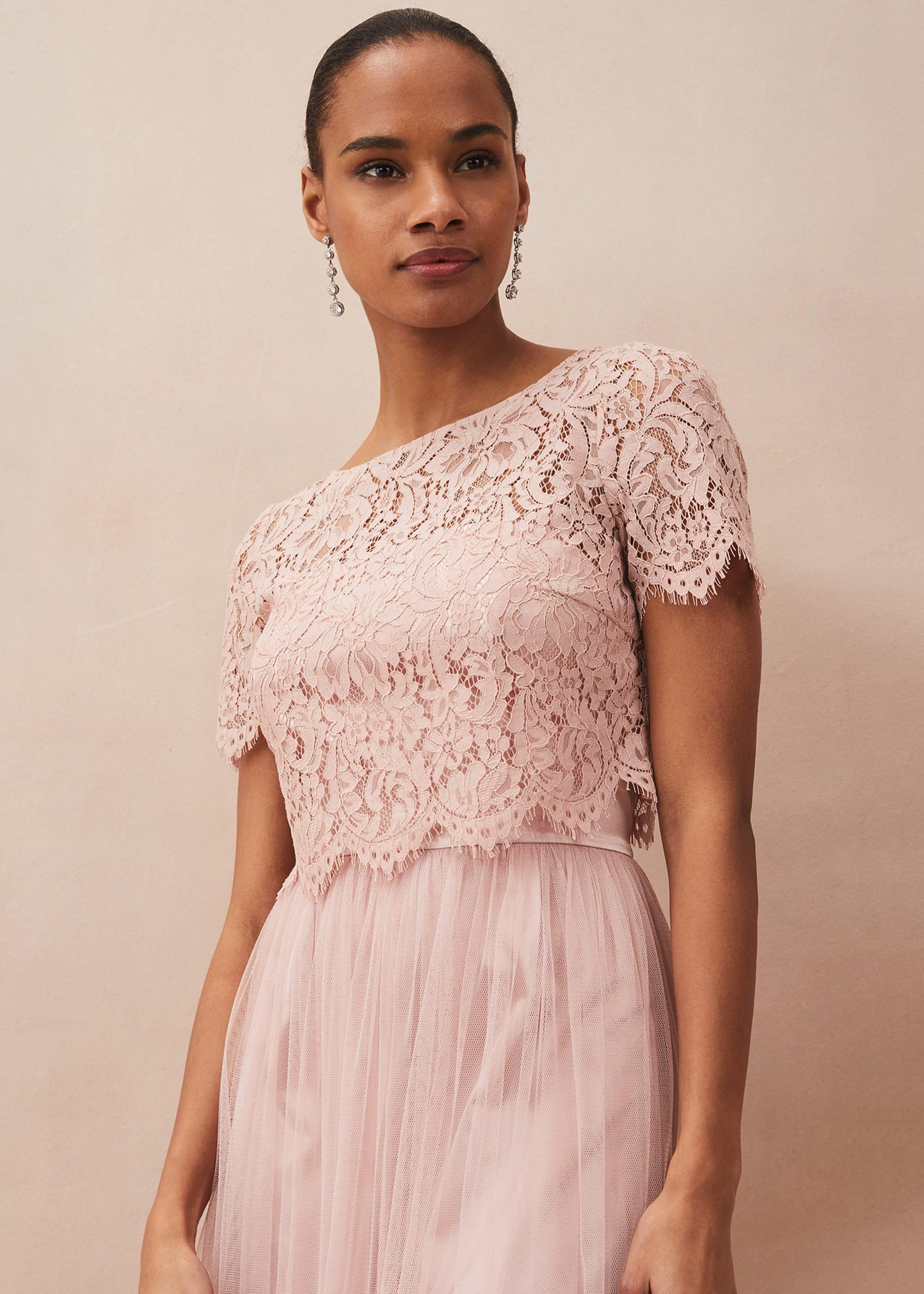 Kiera Lace Tulle Maxi Dress