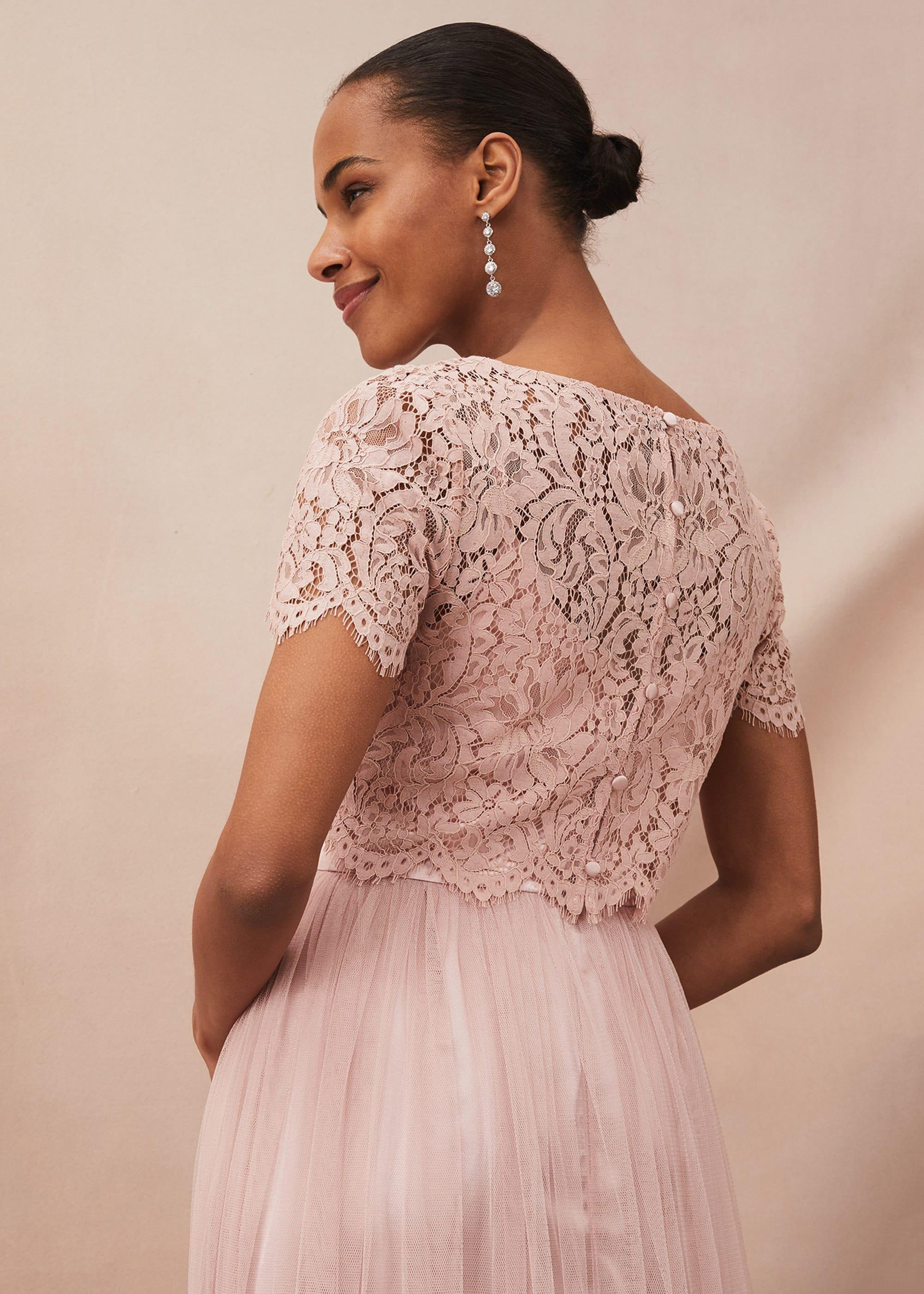 Kiera Lace Tulle Maxi Dress