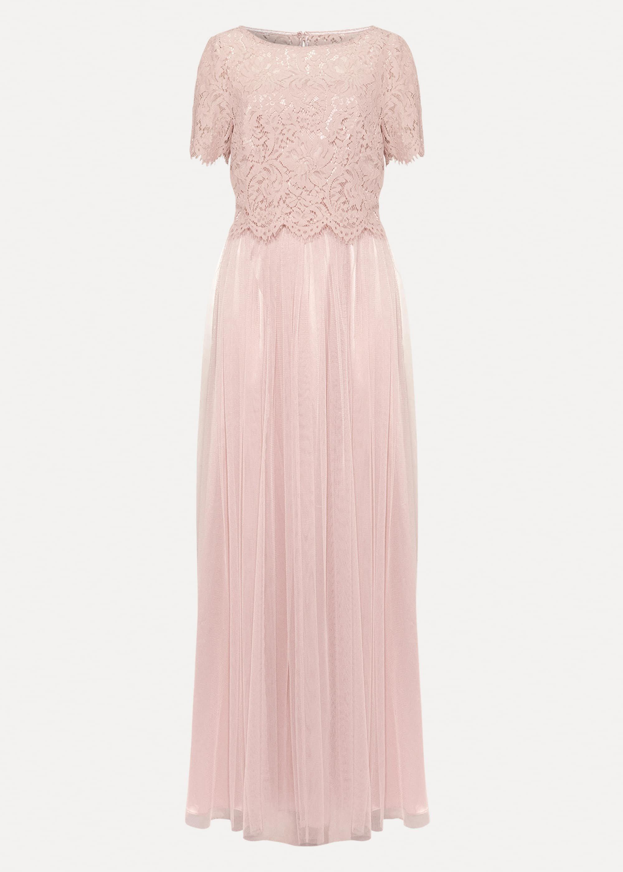 Kiera Lace Tulle Maxi Dress