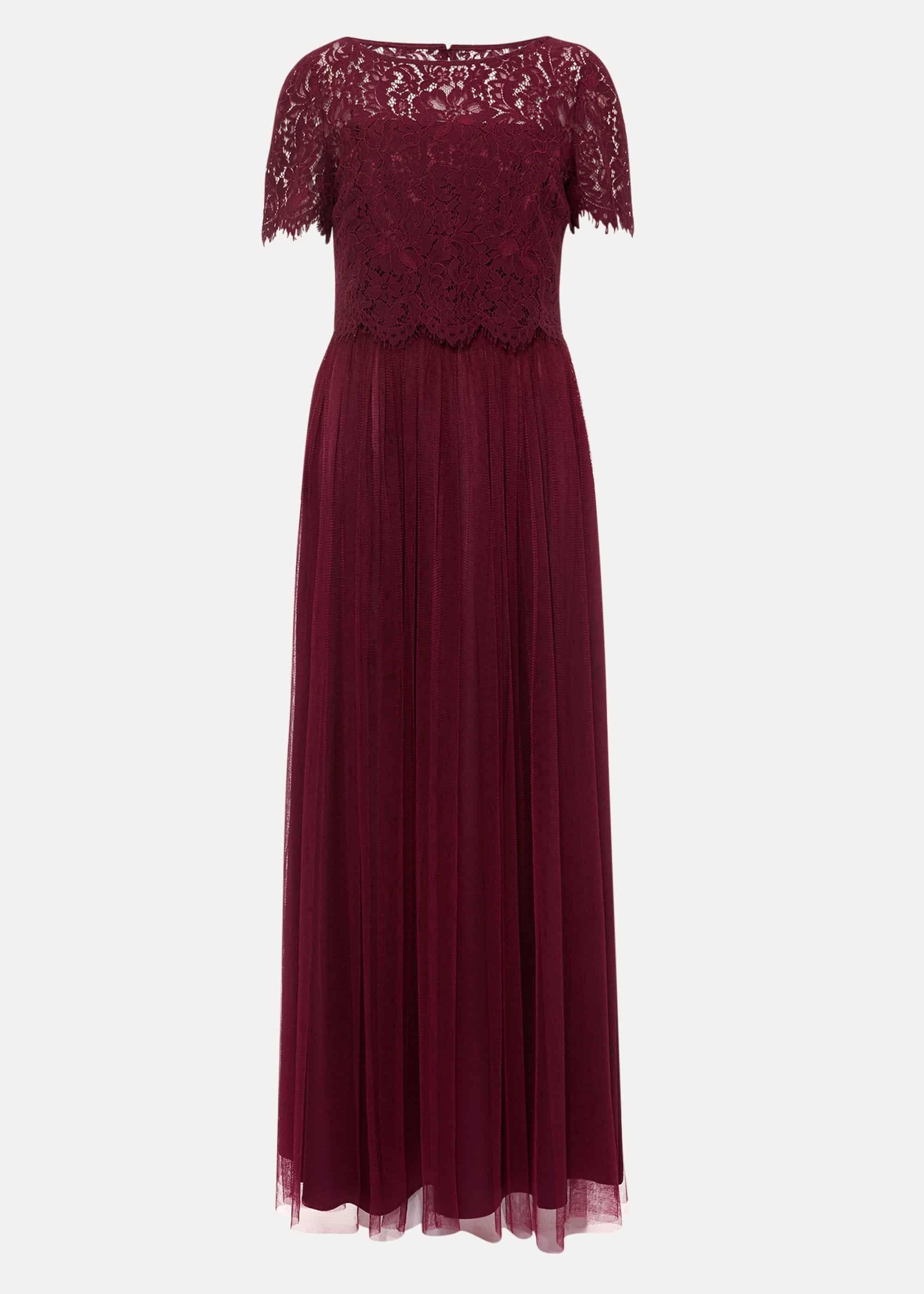 Kiera Lace Tulle Maxi Dress