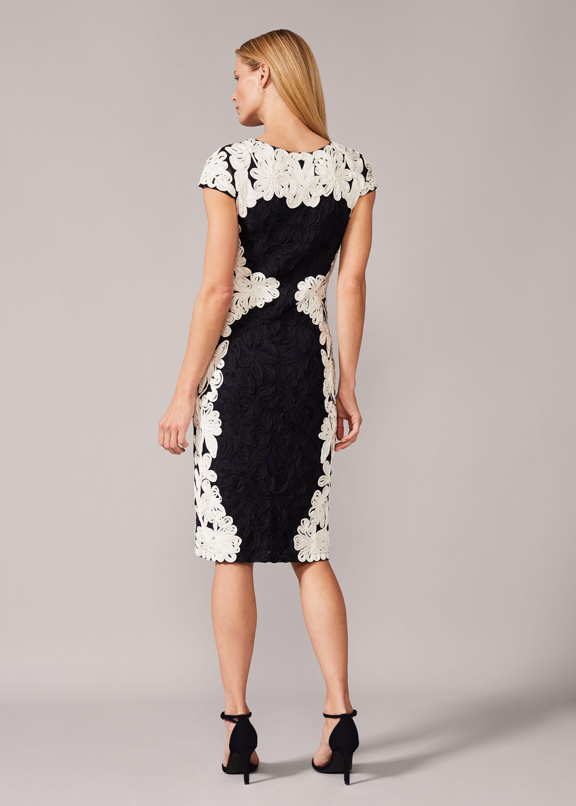 Nori Tapework Lace Fitted Dress