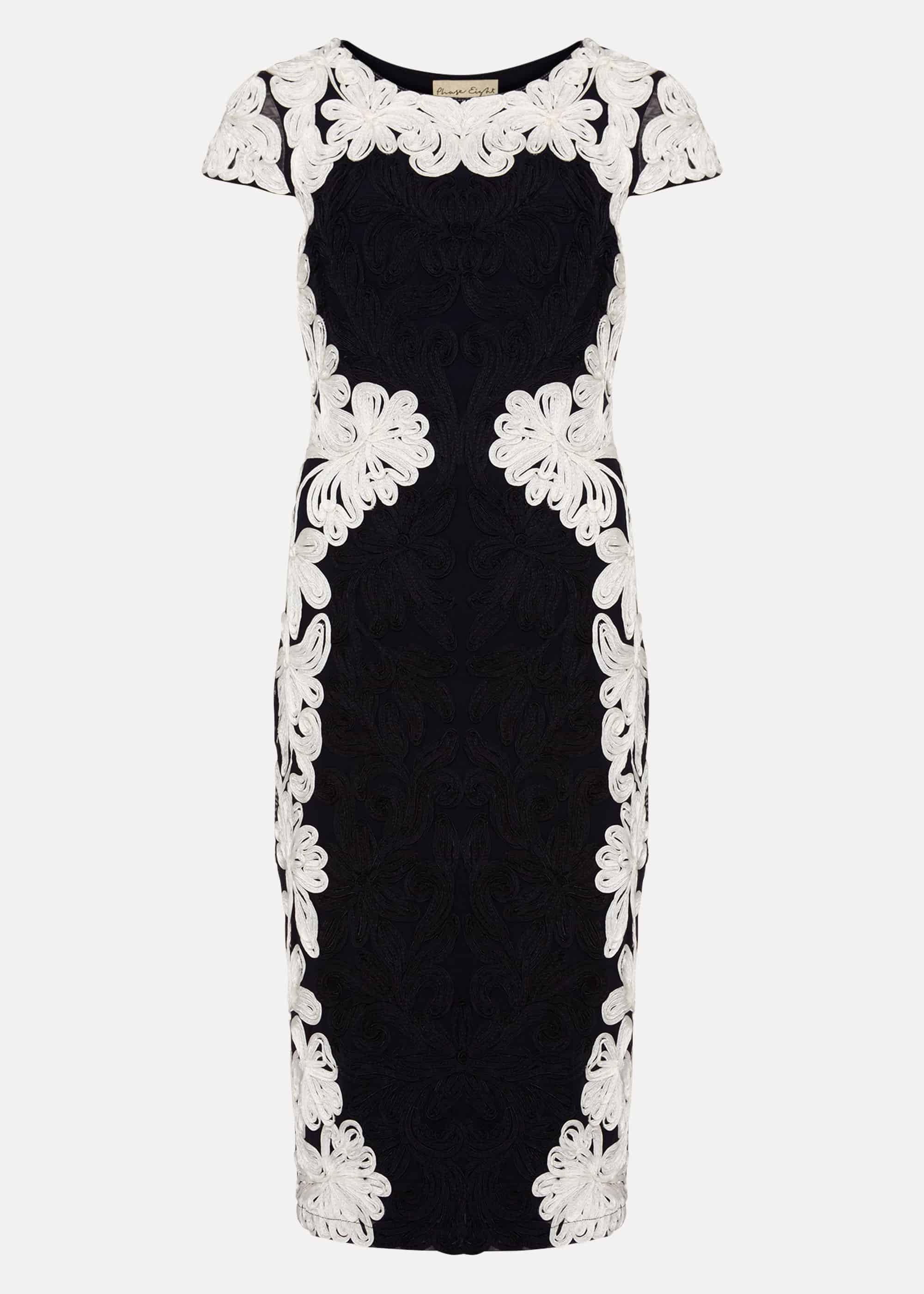 Nori Tapework Lace Fitted Dress