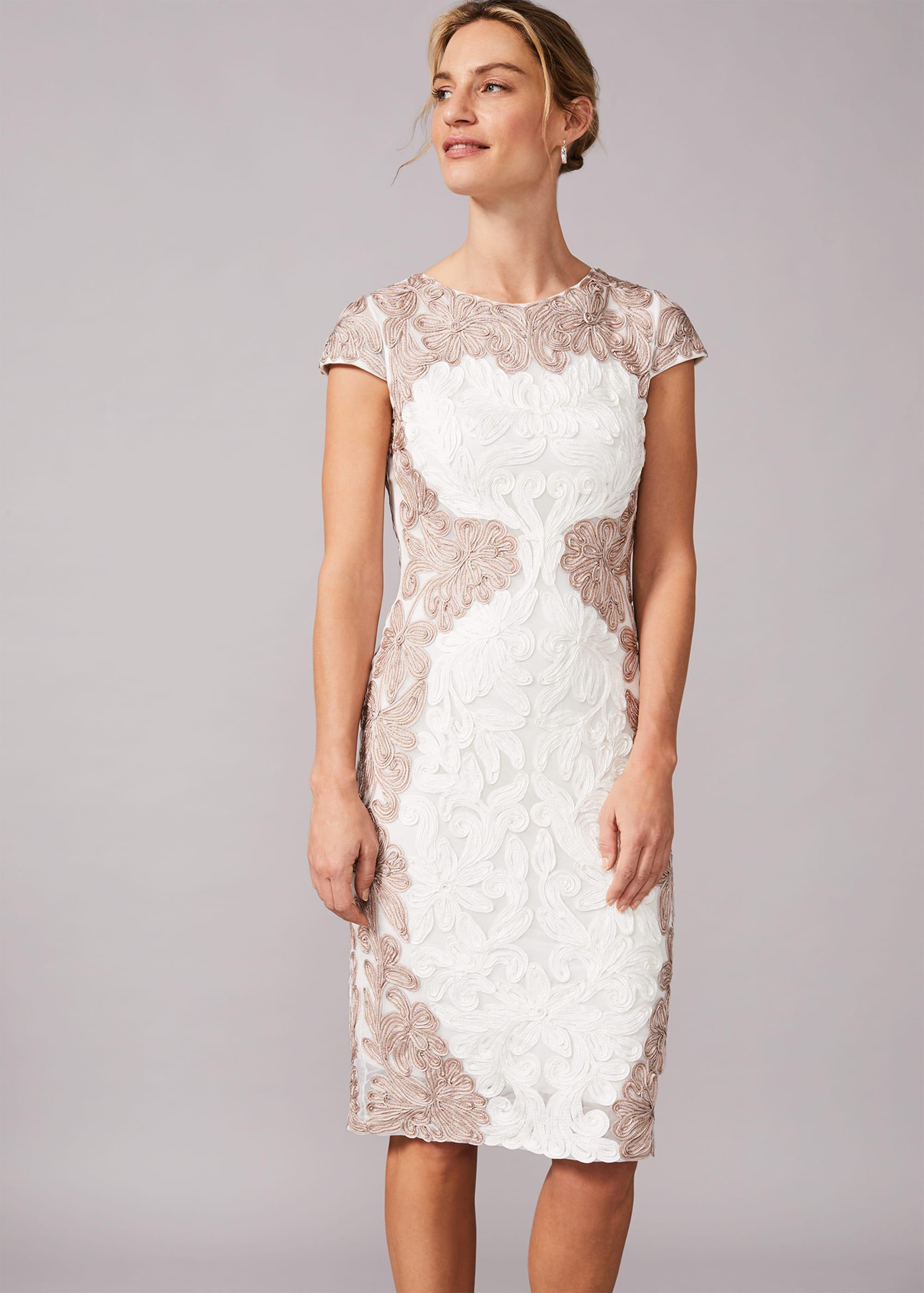 Nori Tapework Lace Fitted Dress