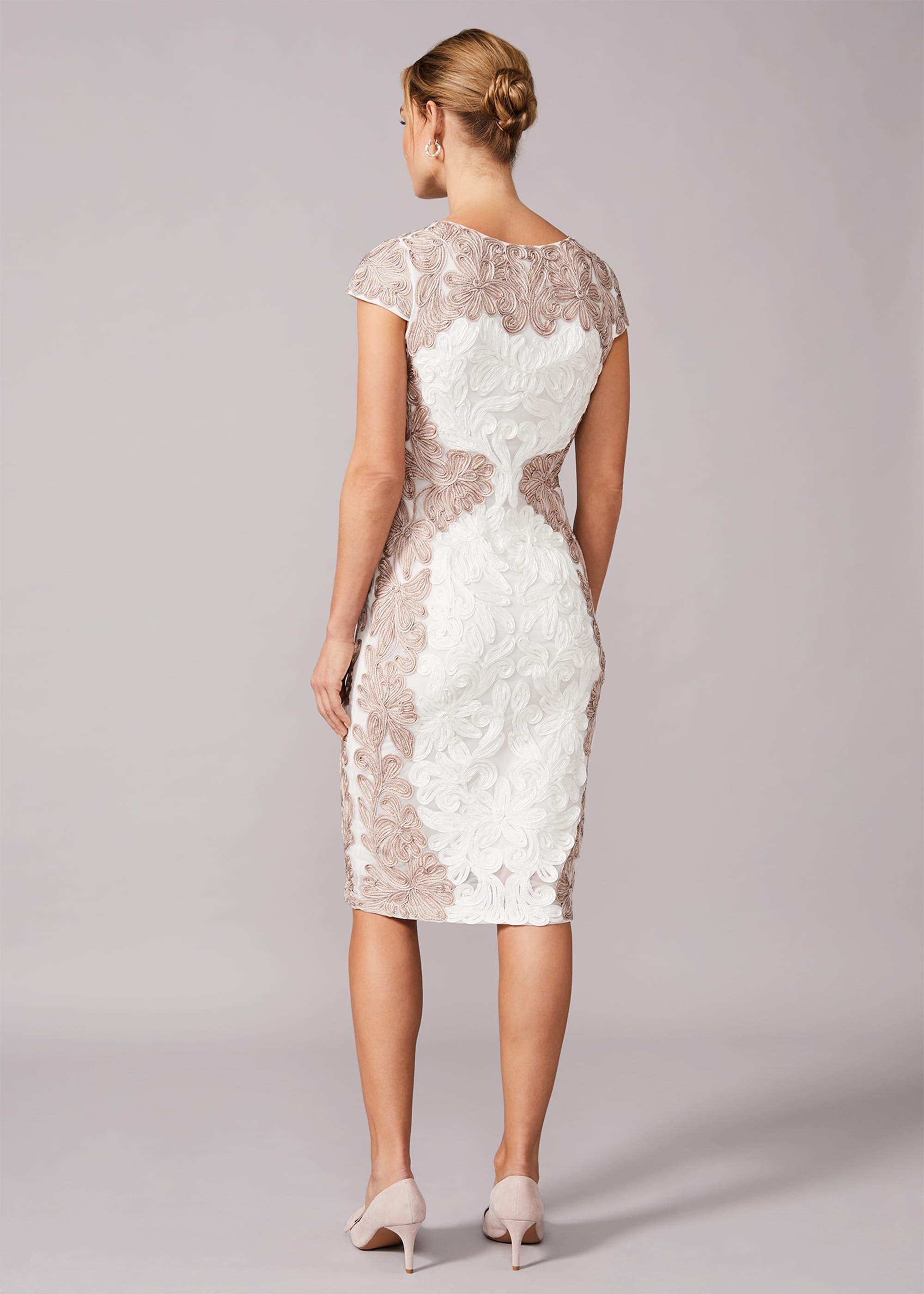 Nori Tapework Lace Fitted Dress