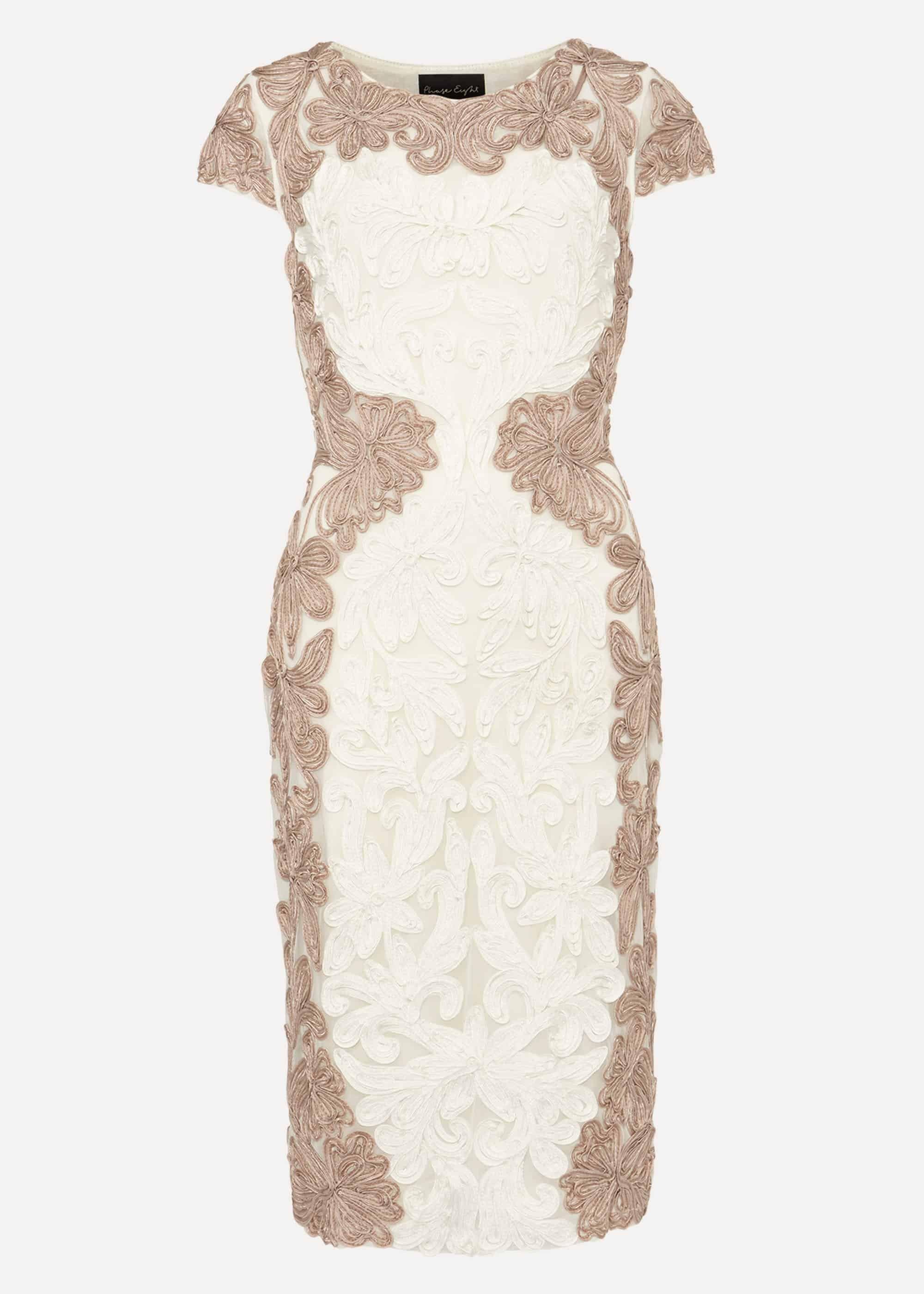Nori Tapework Lace Fitted Dress