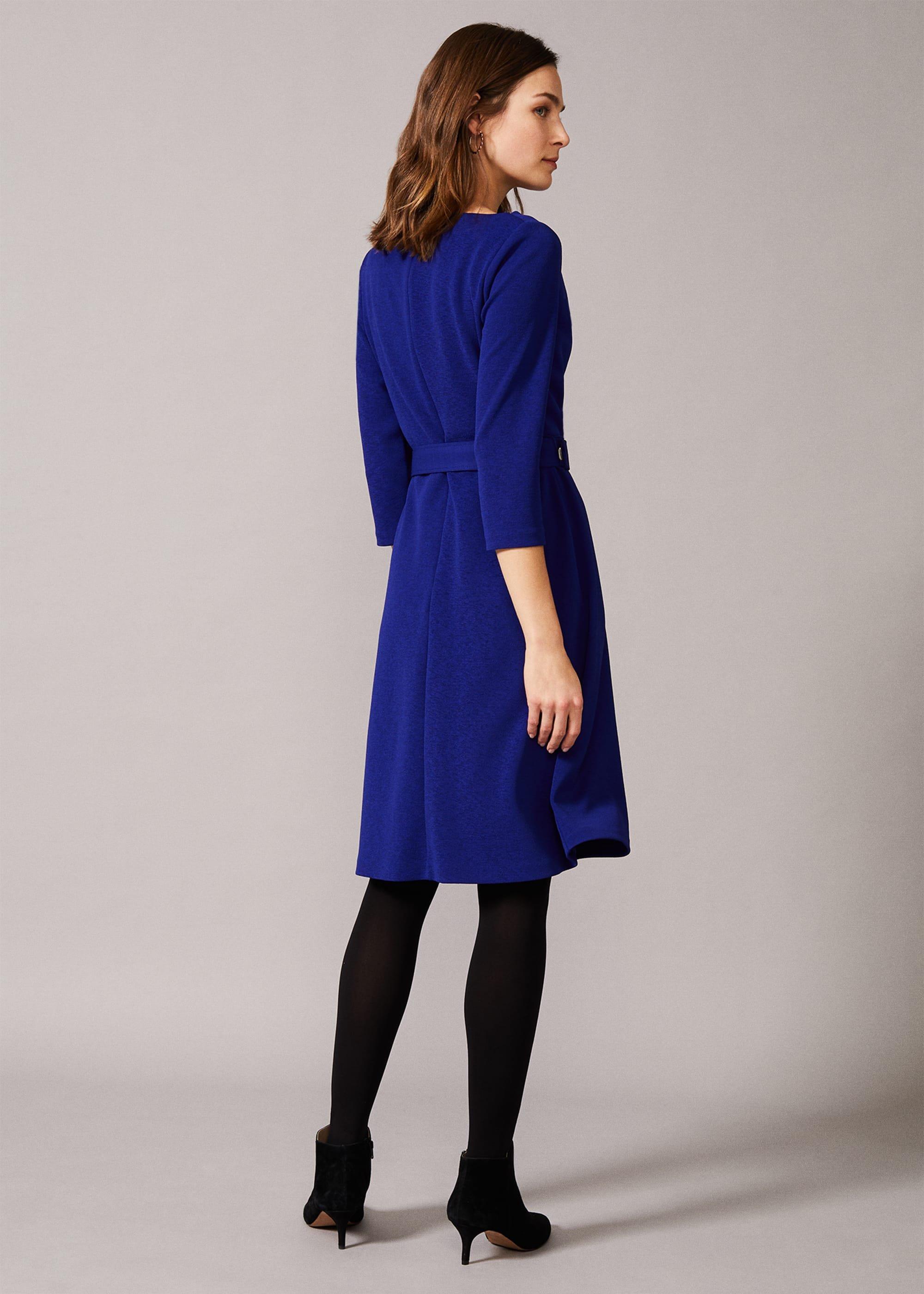 Annette Cowl Neck Swing Dress