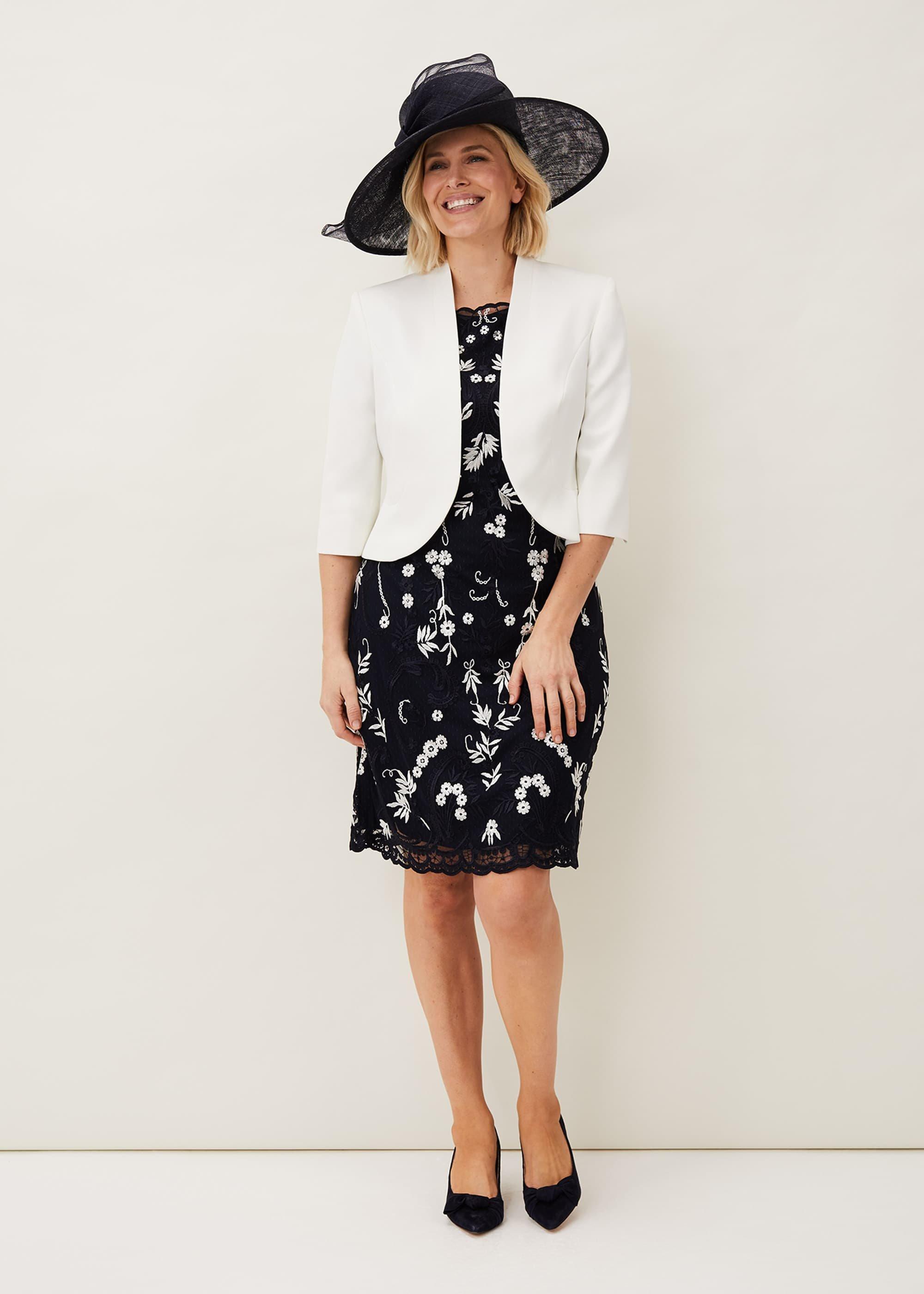 Floris Embroidered Shift Dress