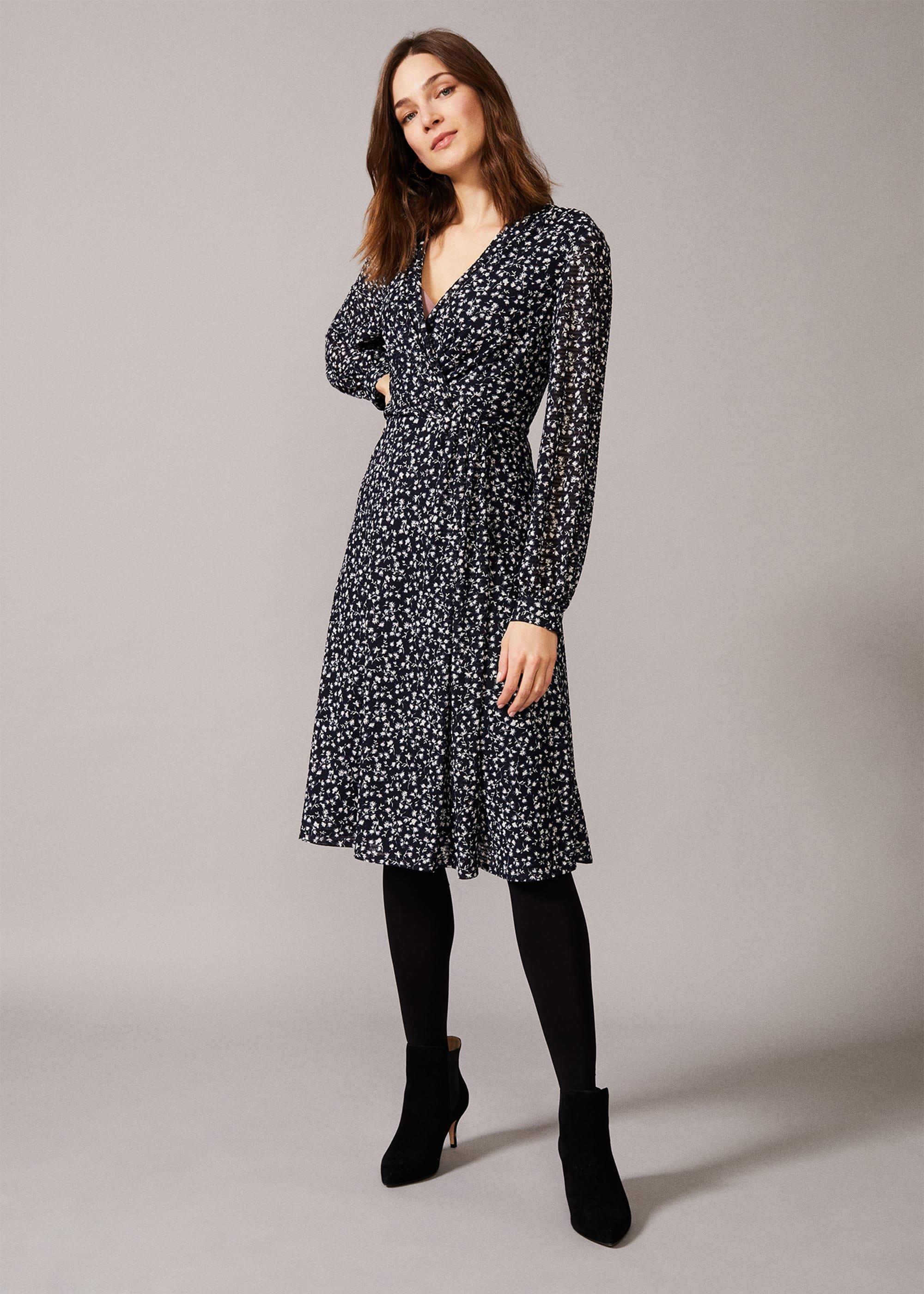 Shani Ditsy Lace Print Dress