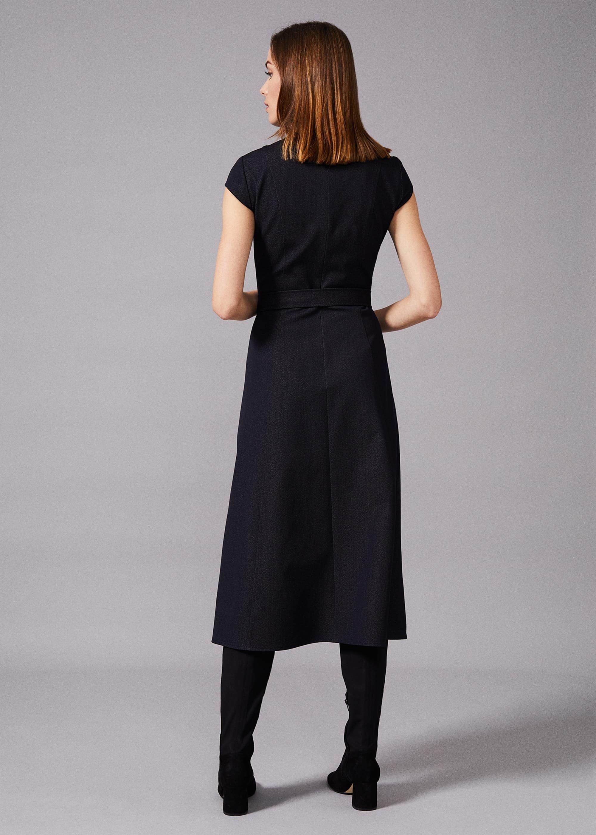 Timothia Denim Fit And Flare Dress