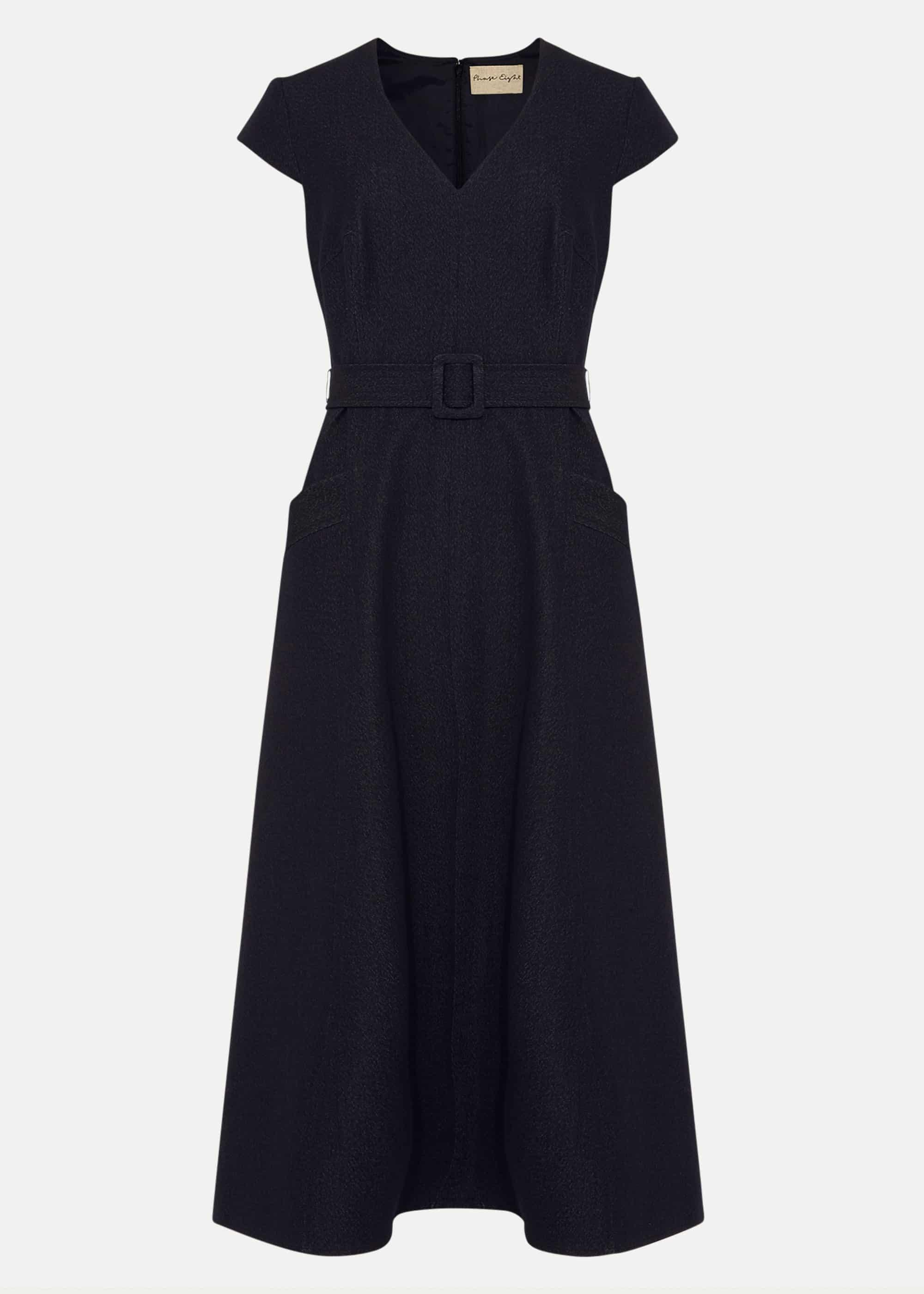 Timothia Denim Fit And Flare Dress