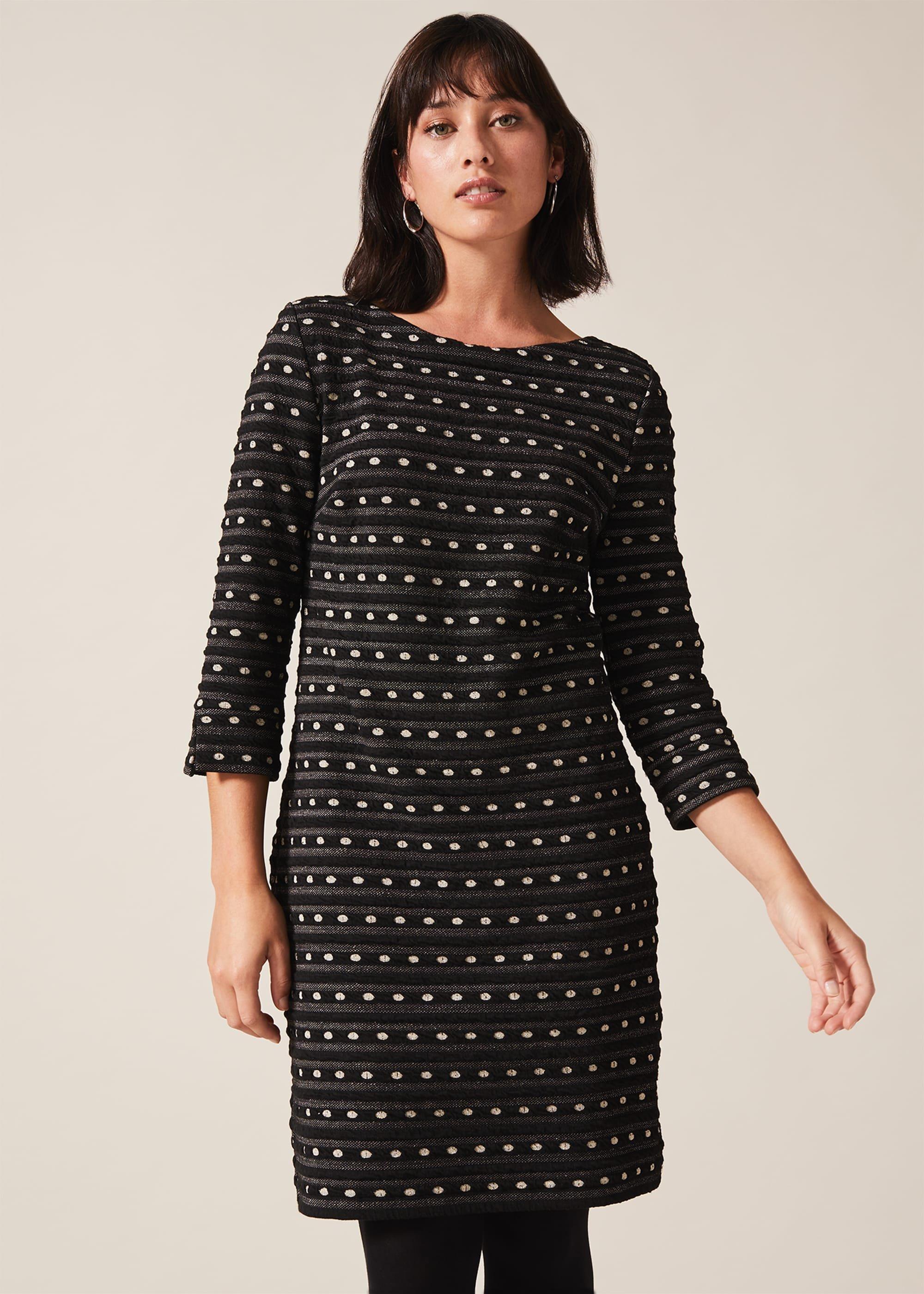 Halima Spot And Stripe Tunic Dress