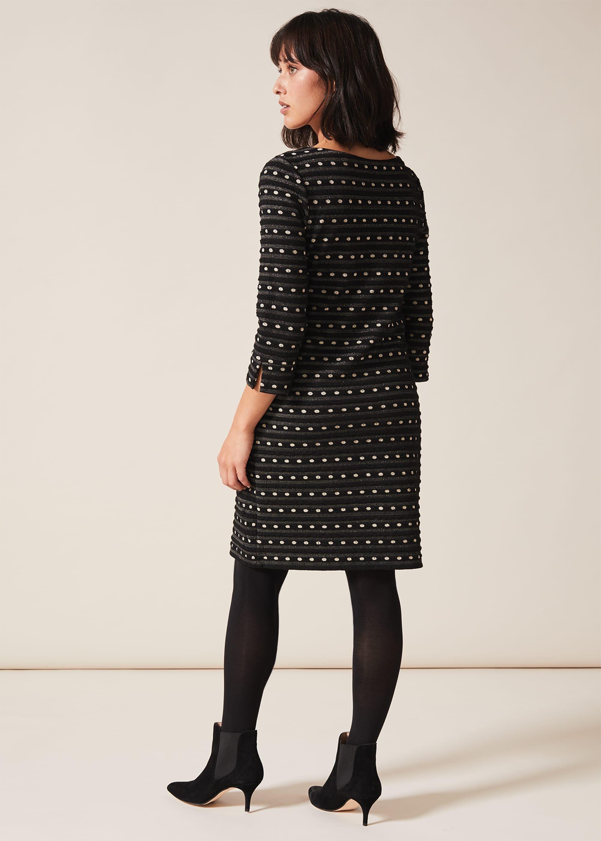 Halima Spot And Stripe Tunic Dress
