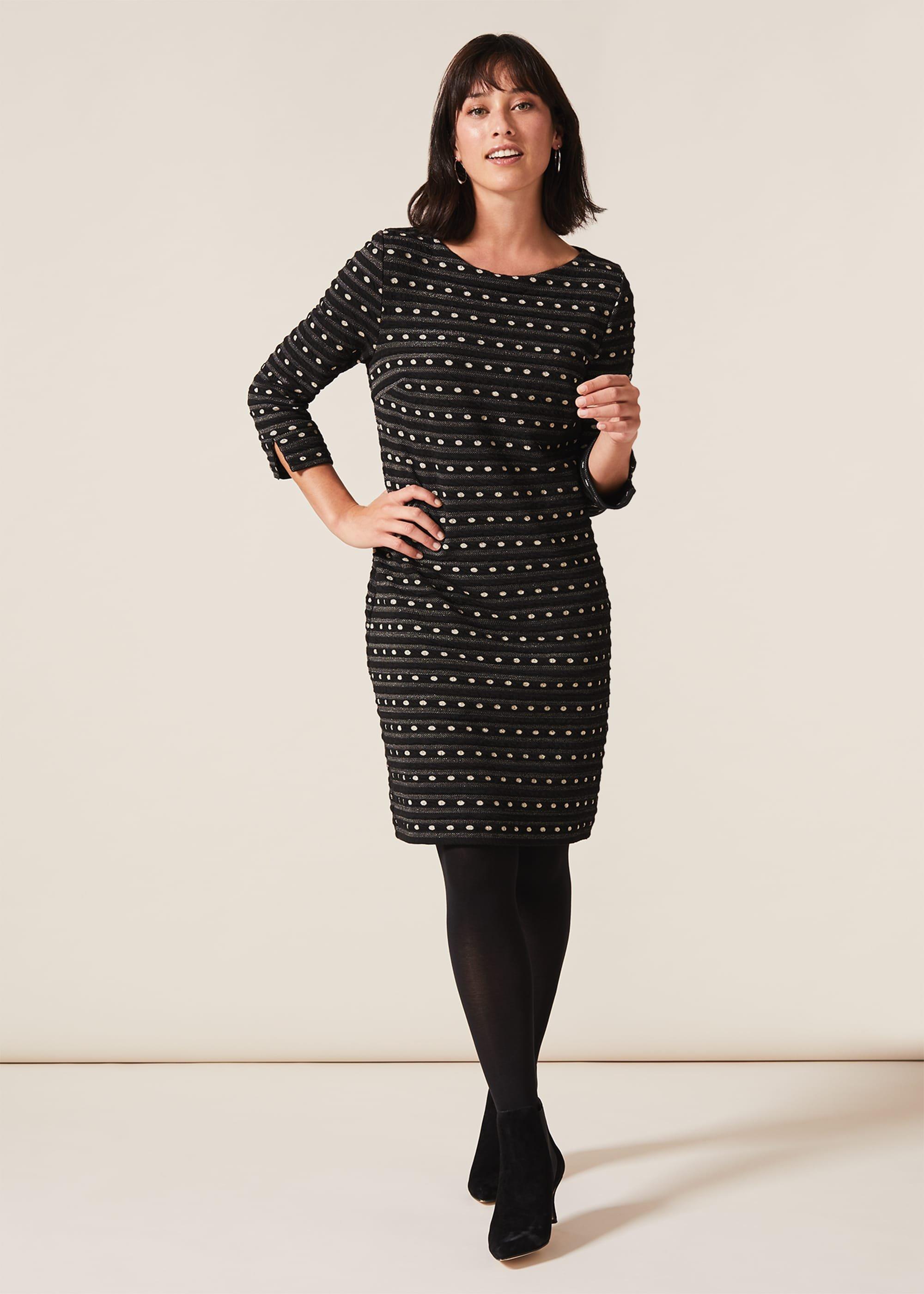 Halima Spot And Stripe Tunic Dress