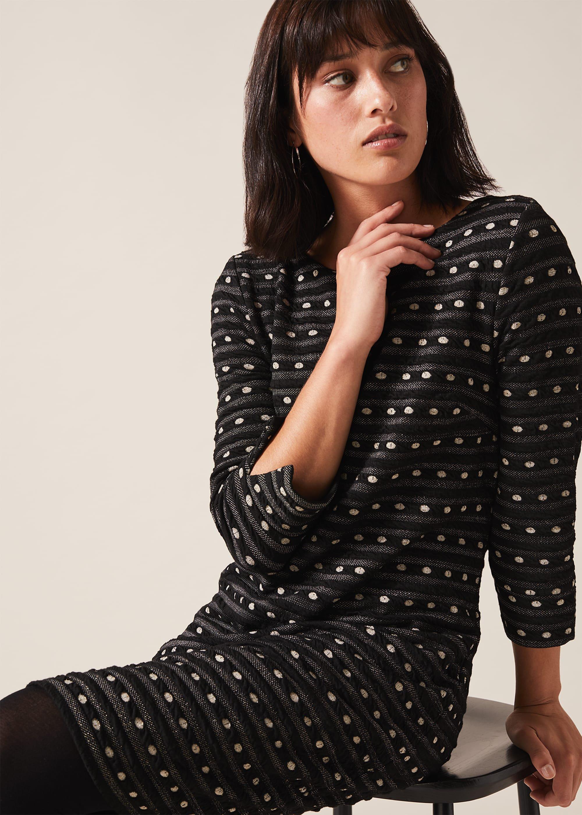 Halima Spot And Stripe Tunic Dress
