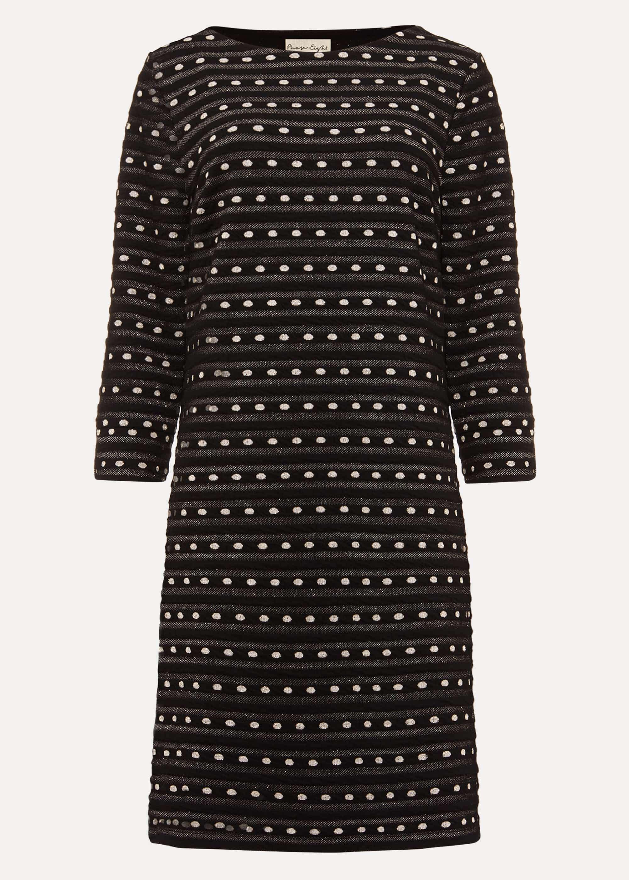 Halima Spot And Stripe Tunic Dress