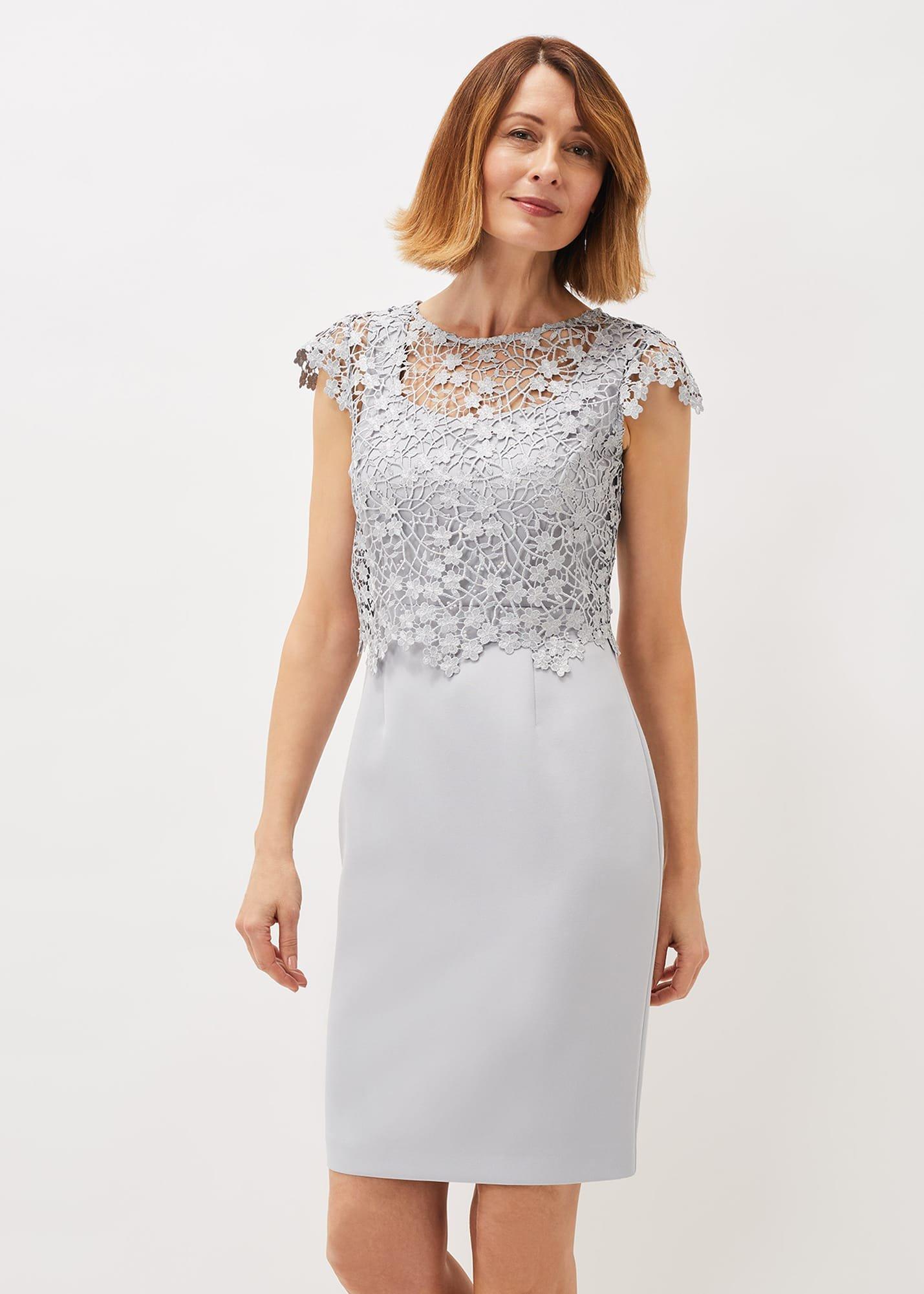 Mariposa Floral Lace Bodice Dress