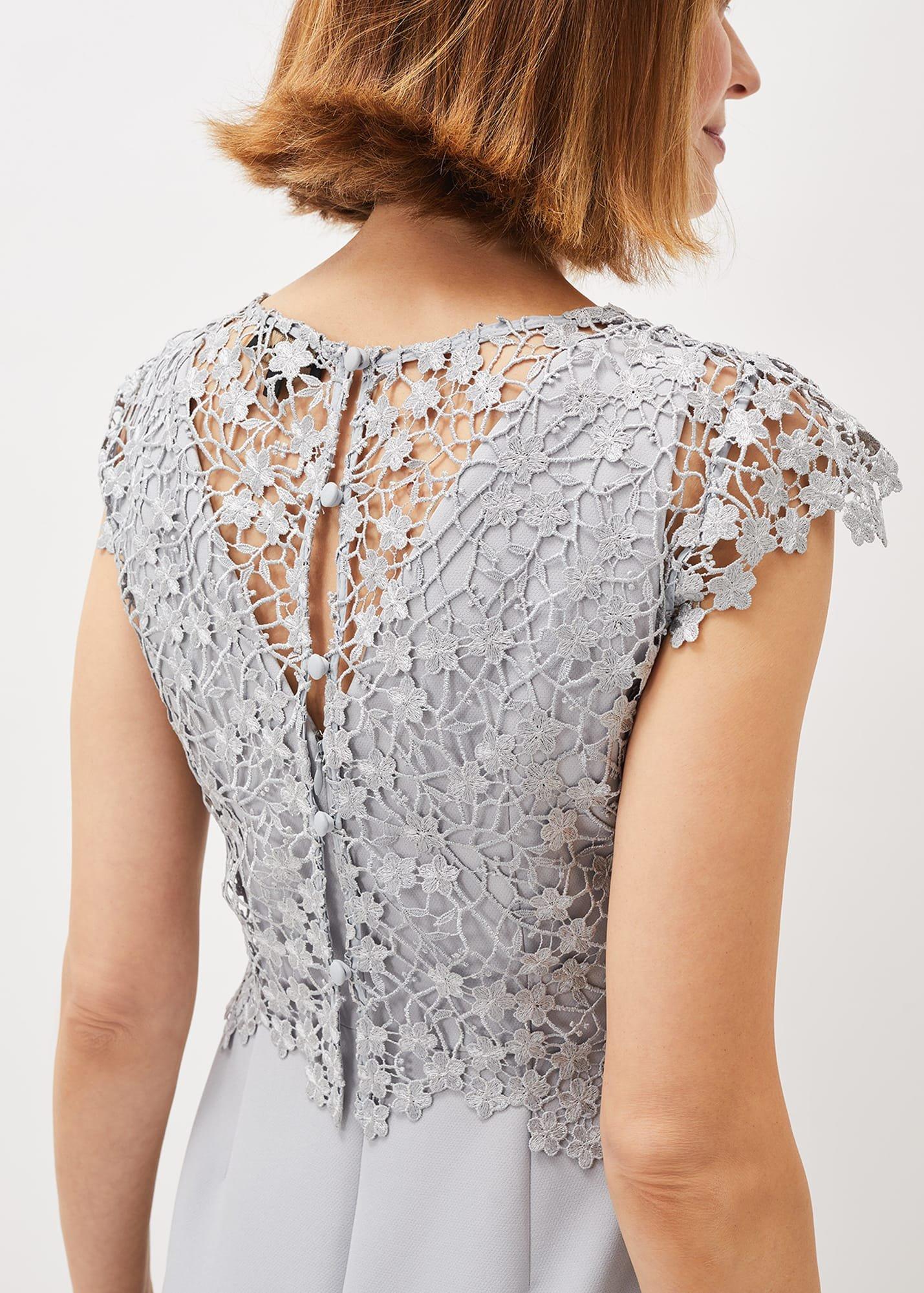 Mariposa Floral Lace Bodice Dress |