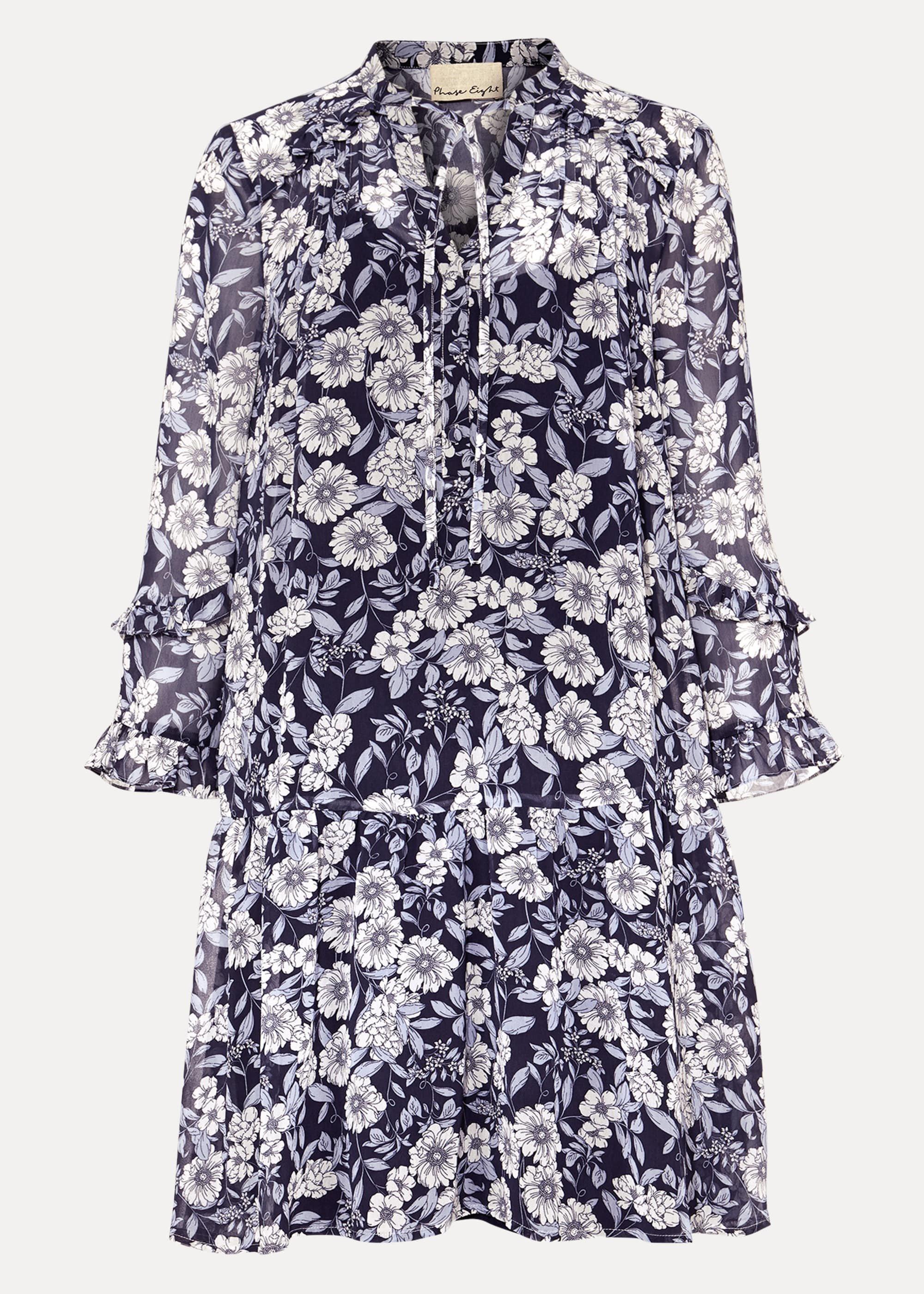 Sassie Floral Chiffon Tunic Dress