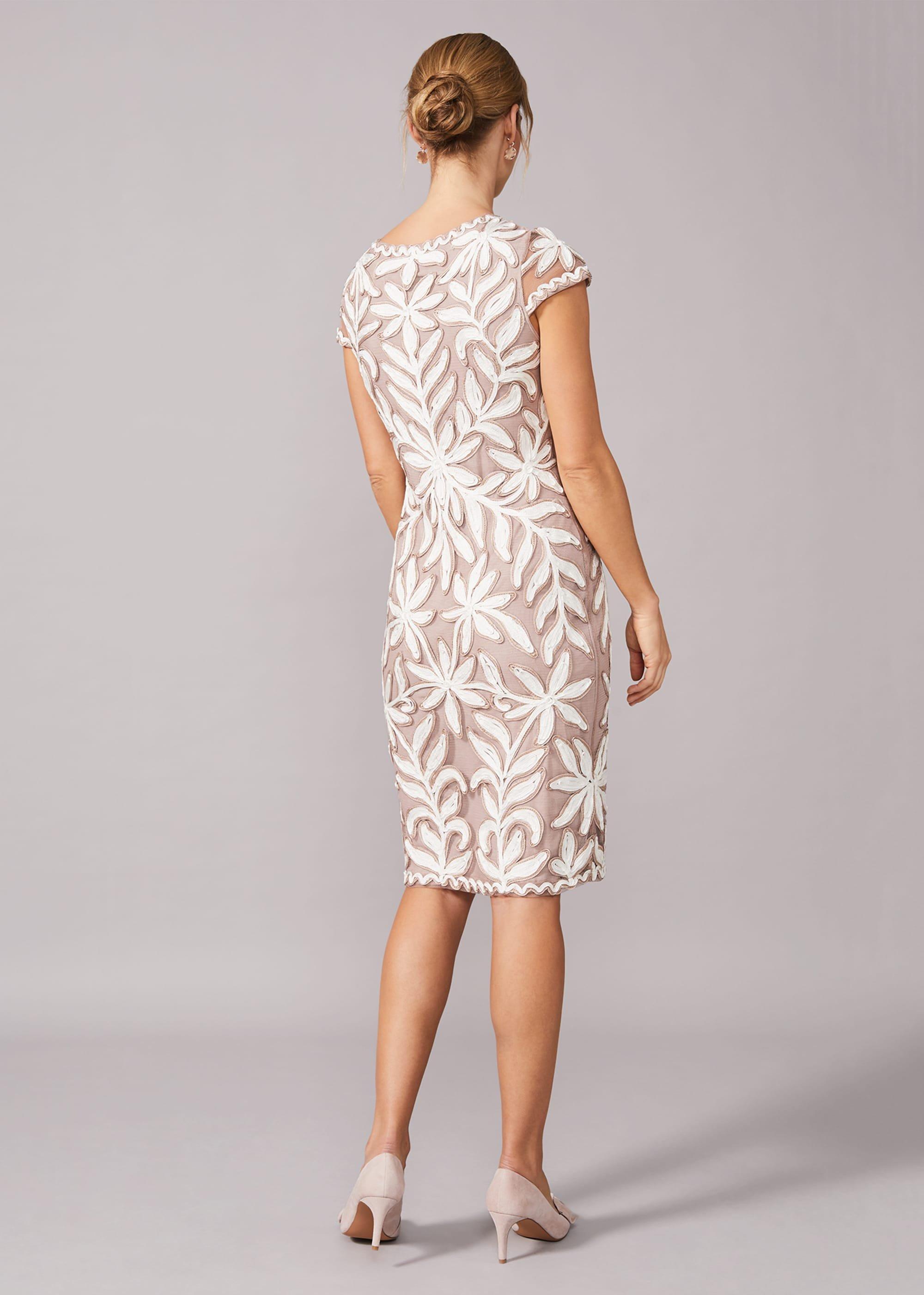 Isobel Tapework Lace Fitted Dress