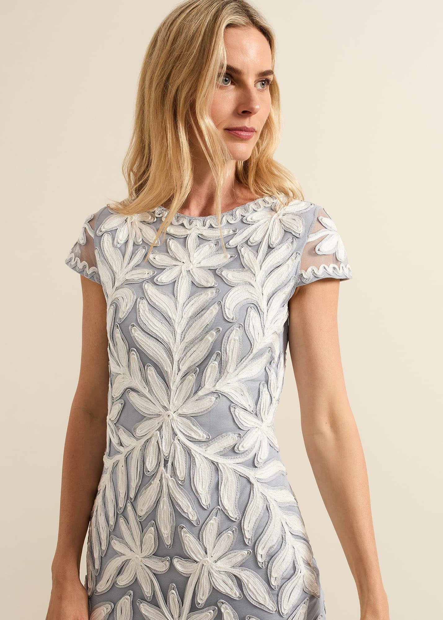Isobel Tapework Lace Fitted Dress