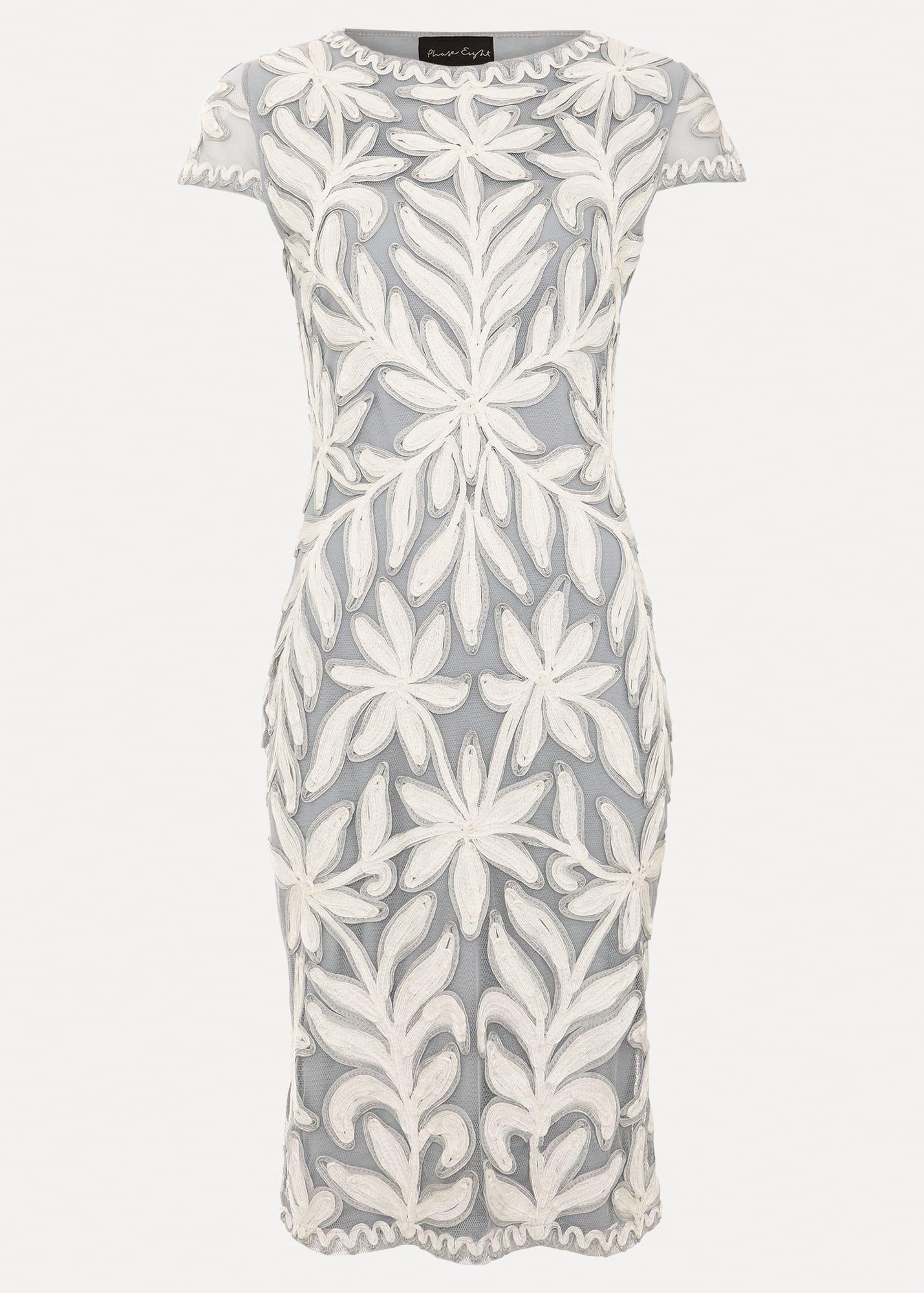 Isobel Tapework Lace Fitted Dress