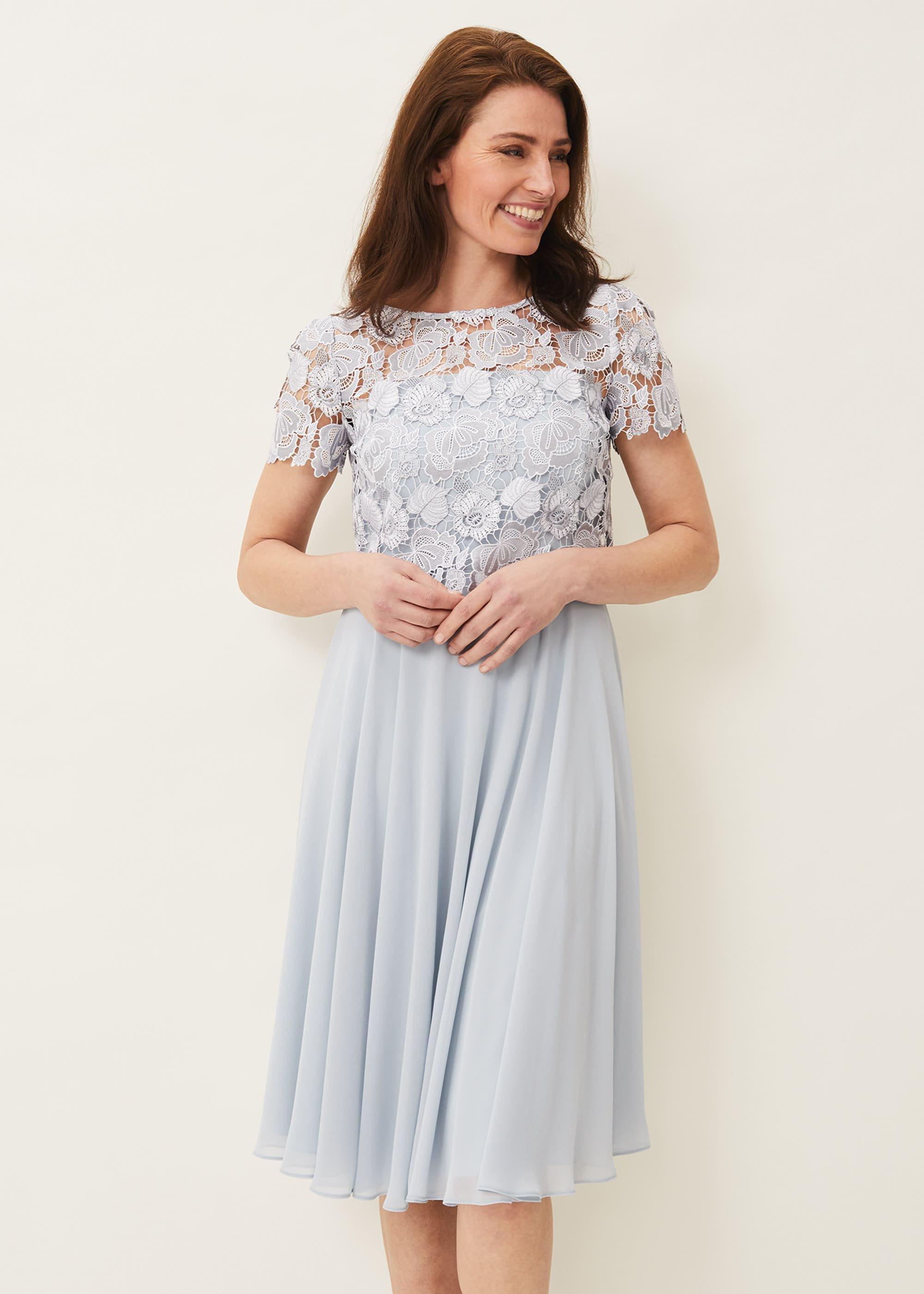 sherri hill short white lace dress Sherri Hill 55808 Dresses 000 / Light Blue