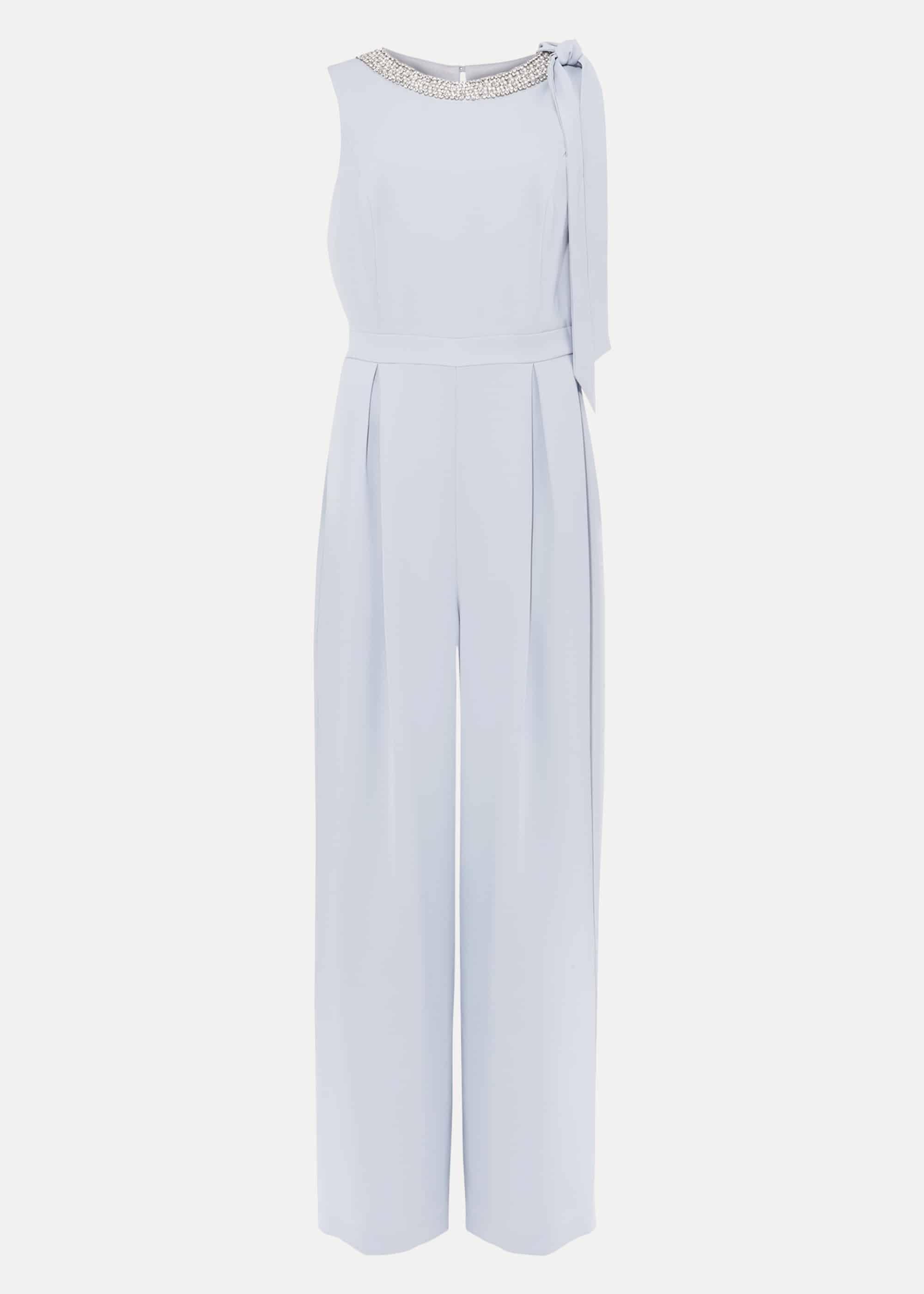 Charity Beaded Neck Jumpsuit