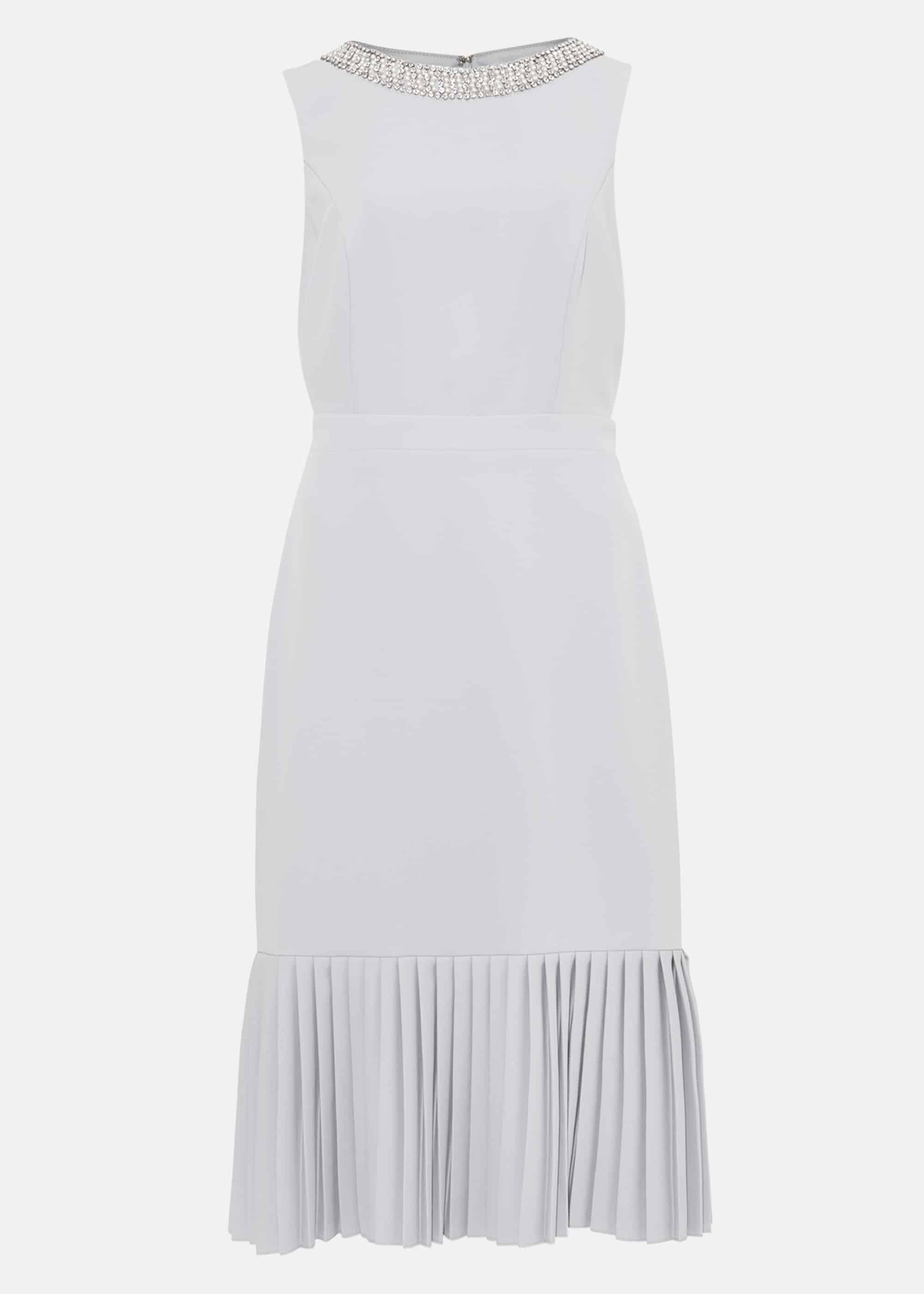 Nikia Pleated Hem Dress