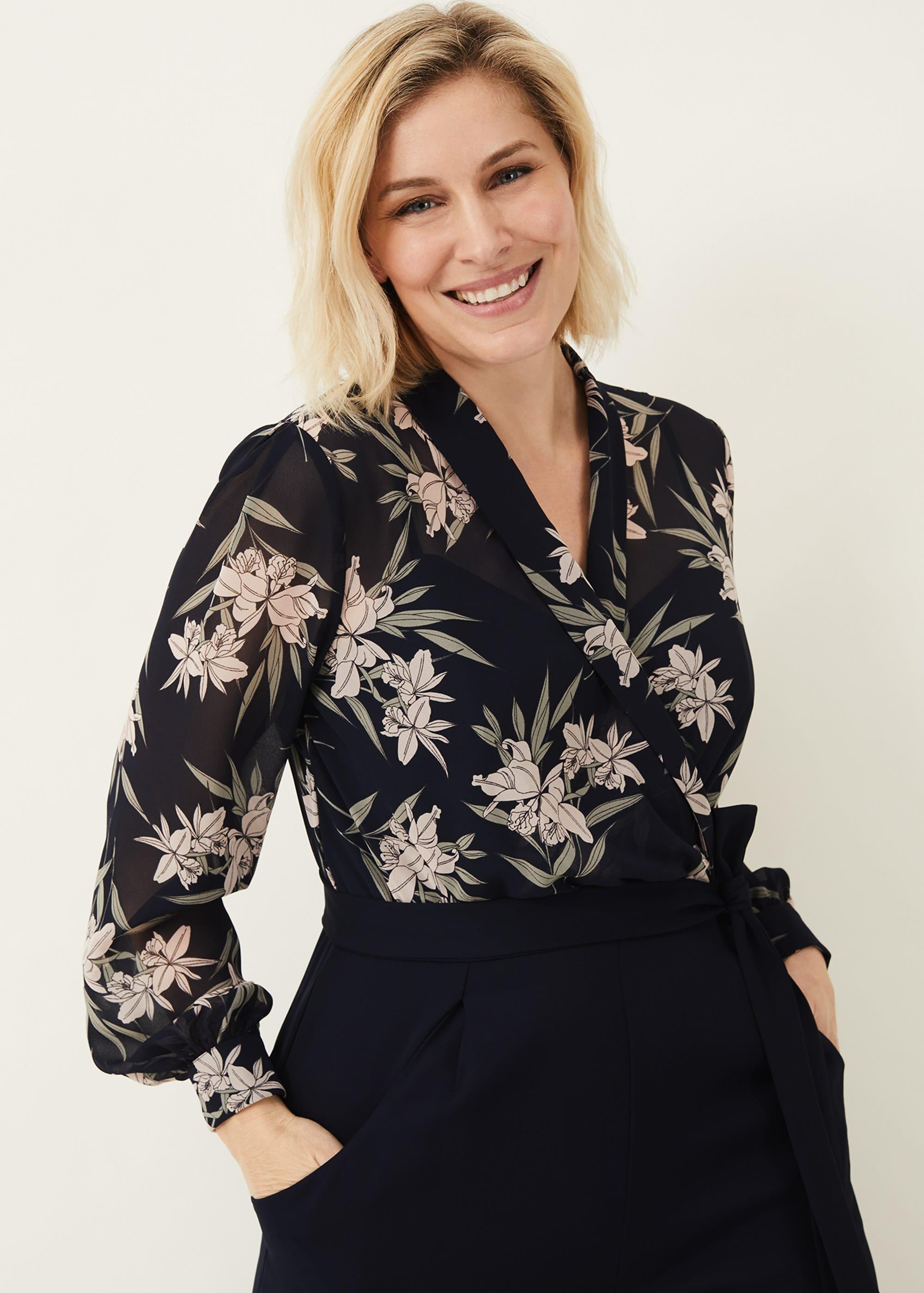 Gracen Palm Print Jumpsuit