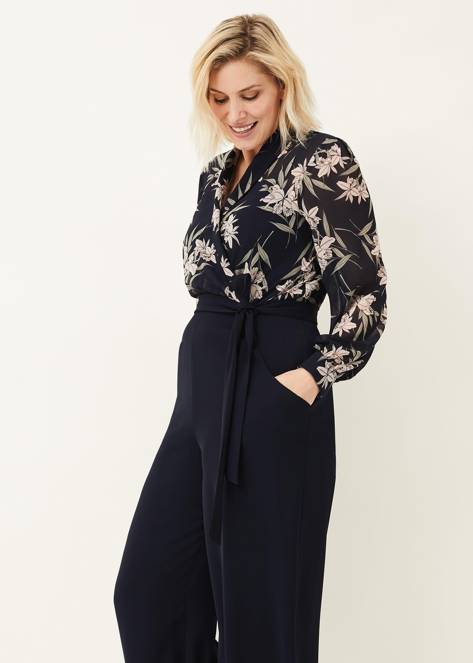 Gracen Palm Print Jumpsuit