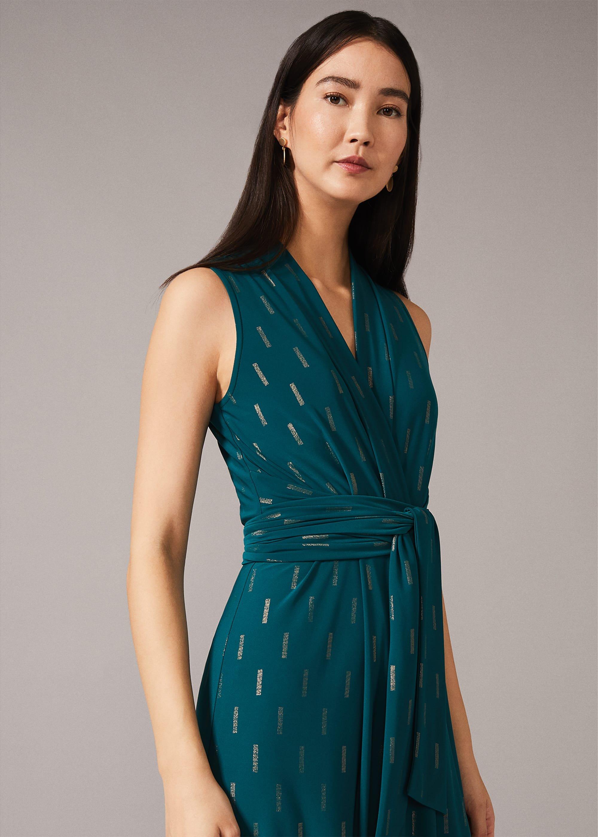 Tia Foil Printed Jumpsuit