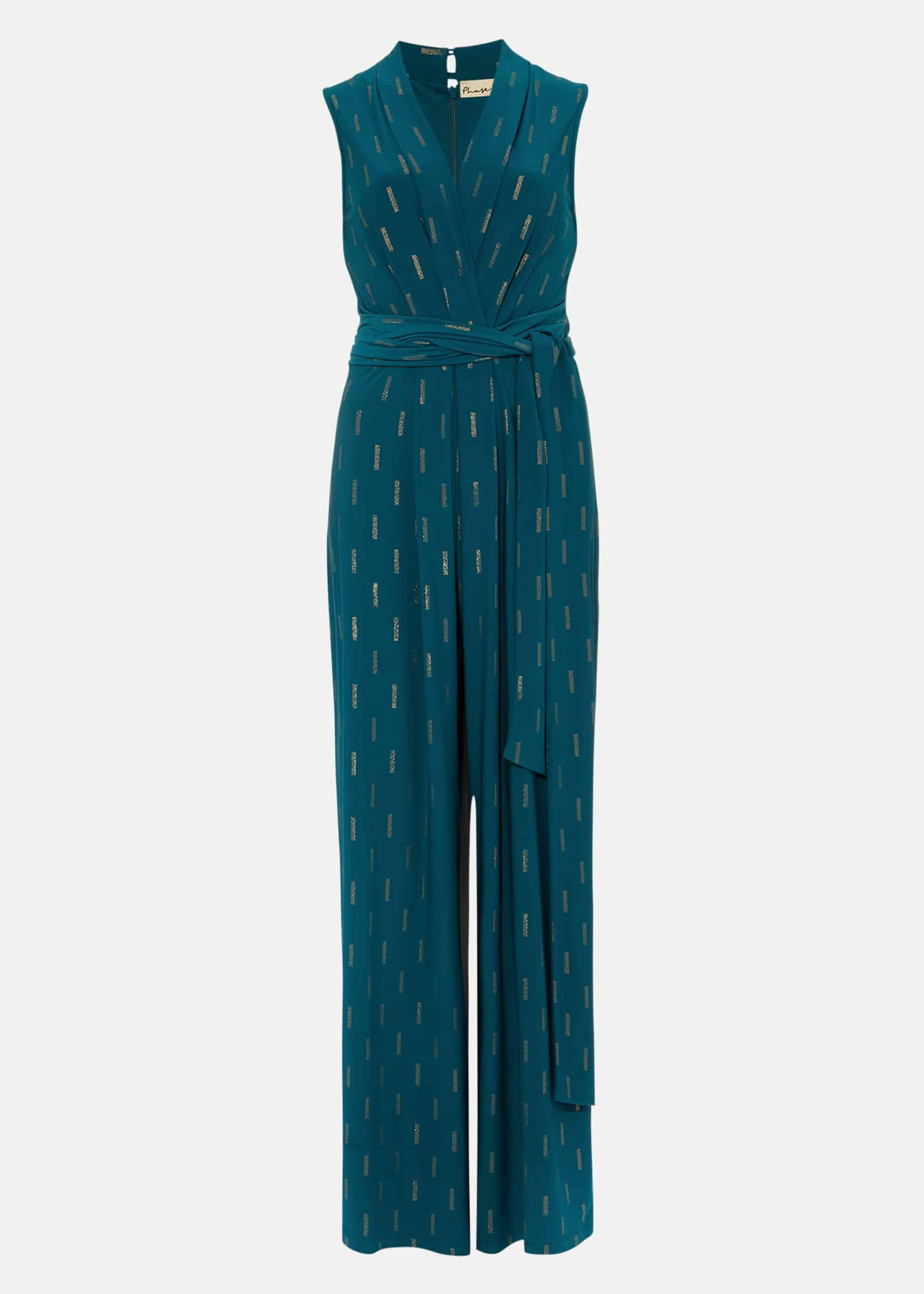 Tia Foil Printed Jumpsuit